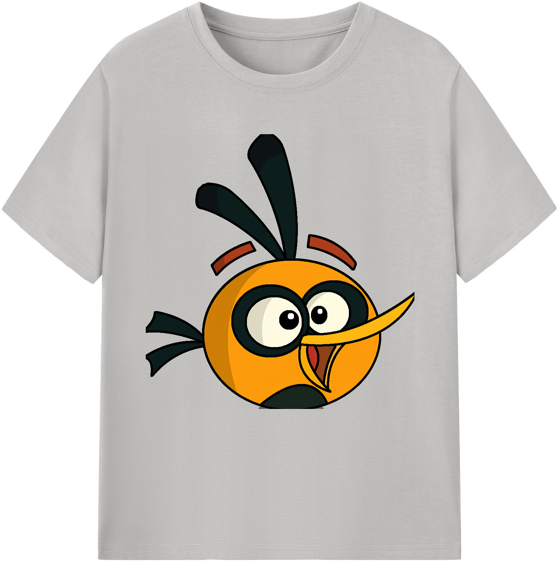 （画像用） Angry Birds アングリーバード レディースカジュアルプリントTシャツ（綿100％）