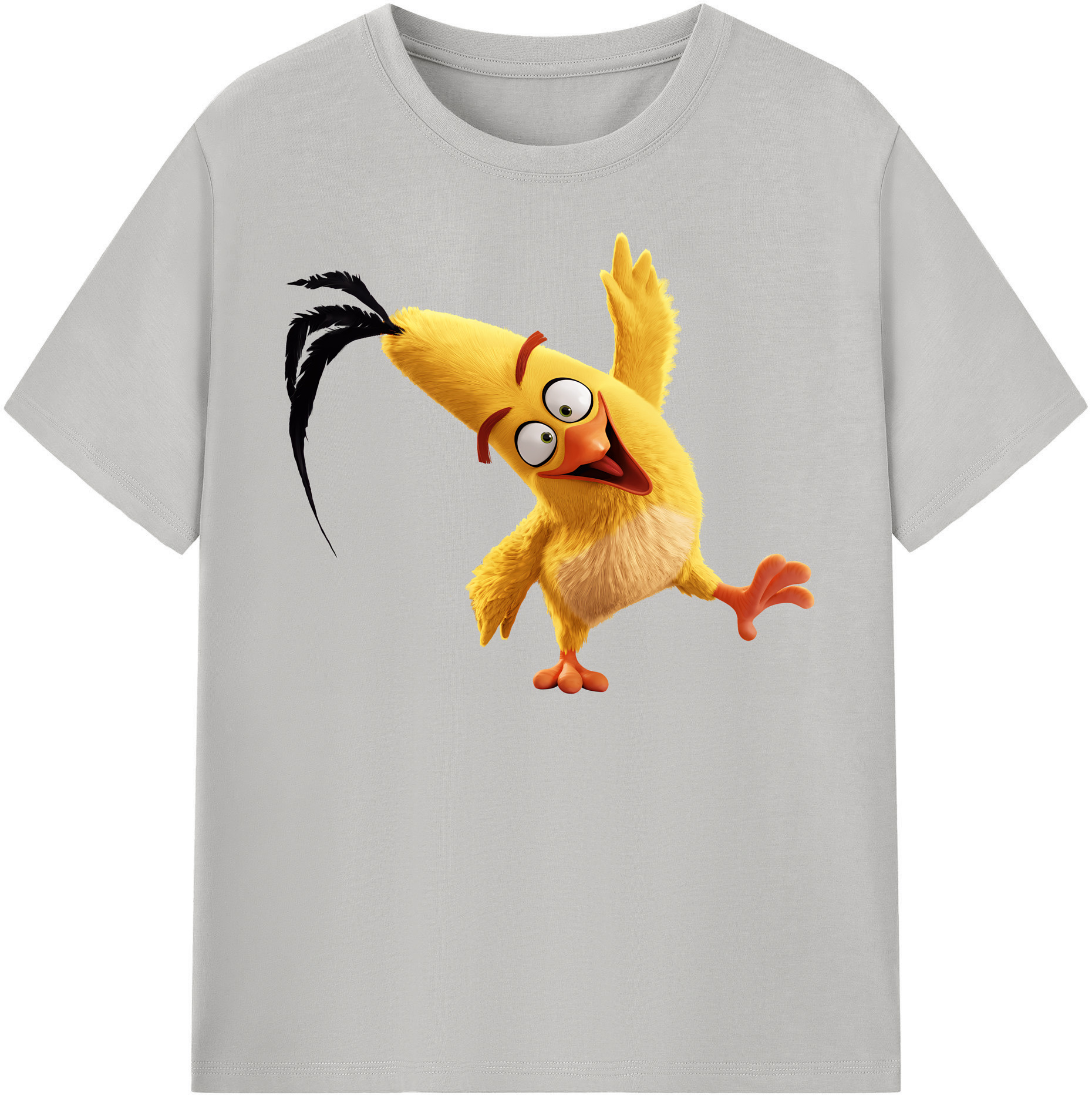 （画像用） Angry Birds アングリーバード レディースカジュアルプリントTシャツ（綿100％）