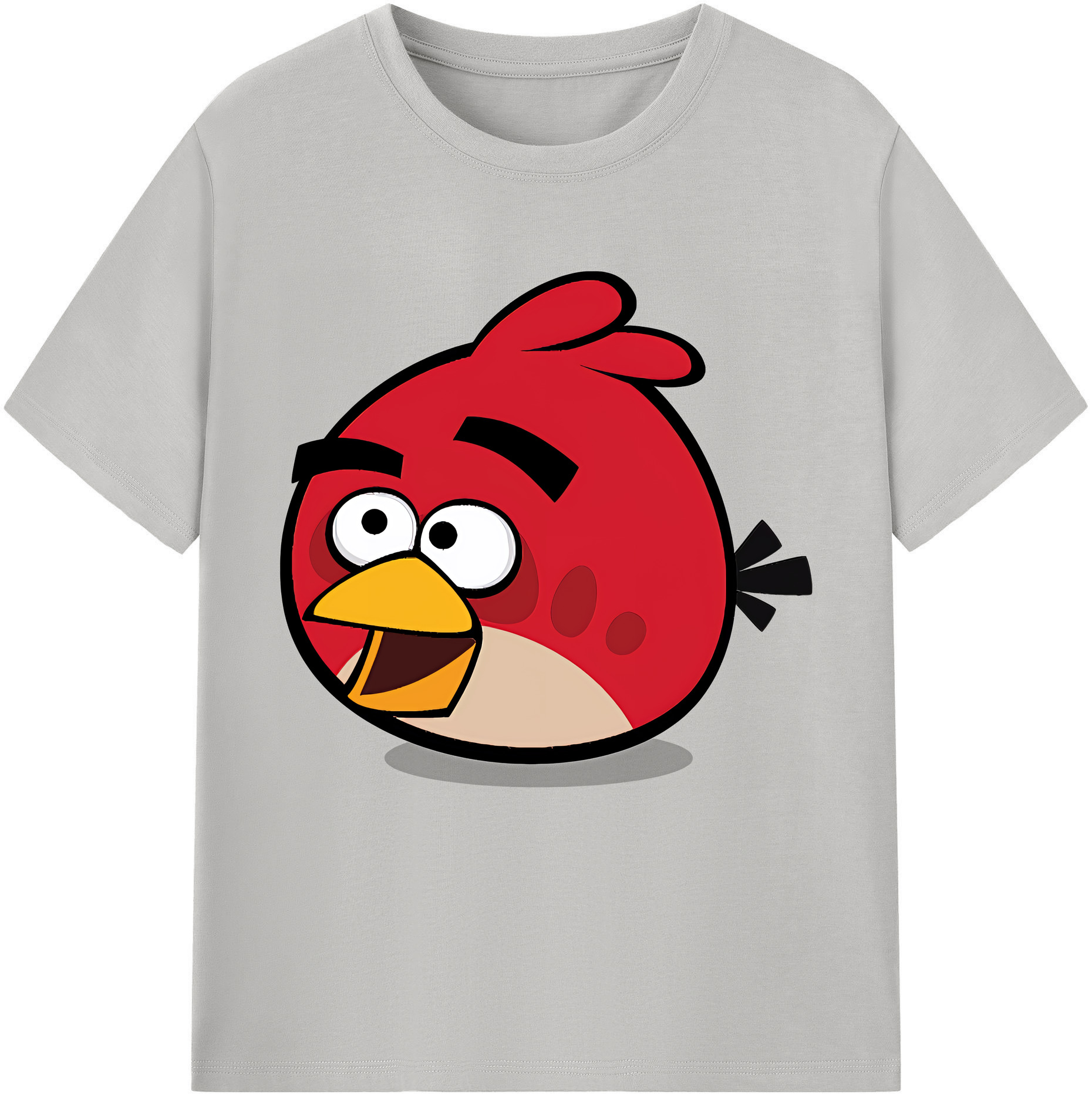 （画像用） Angry Birds アングリーバード レディースカジュアルプリントTシャツ（綿100％）