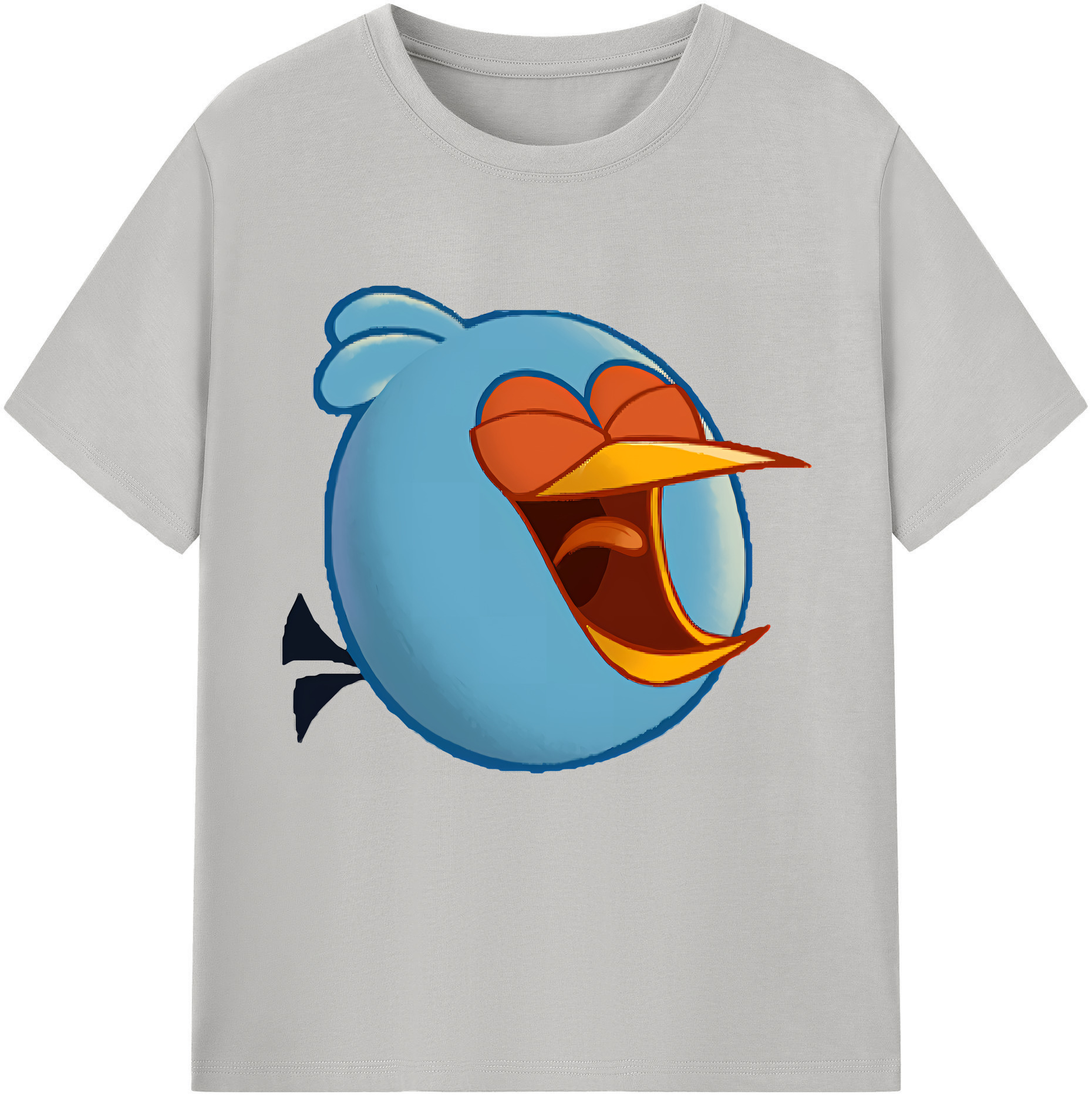 （画像用） Angry Birds アングリーバード レディースカジュアルプリントTシャツ（綿100％）