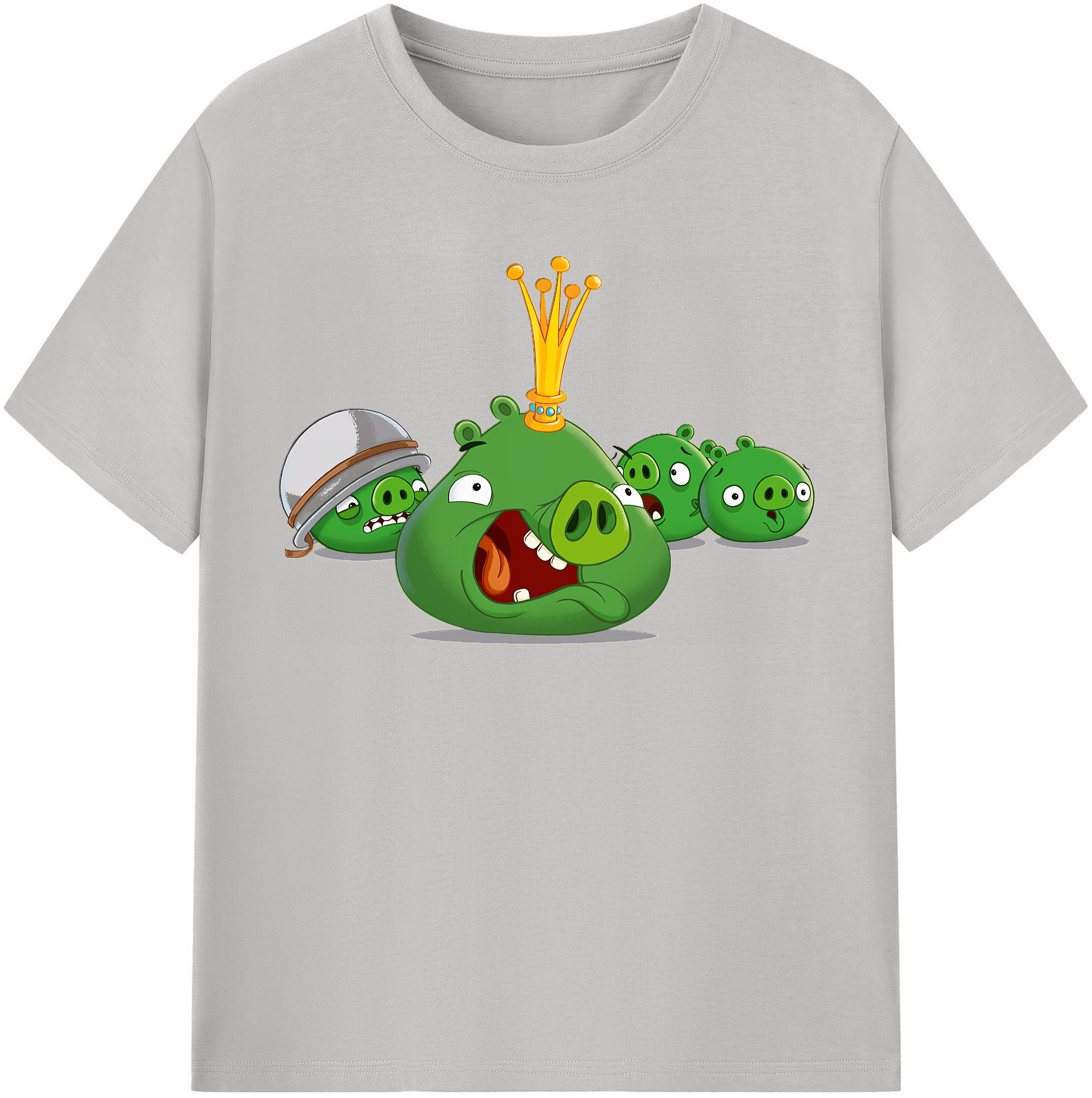 （画像用） Angry Birds アングリーバード レディースカジュアルプリントTシャツ（綿100％）
