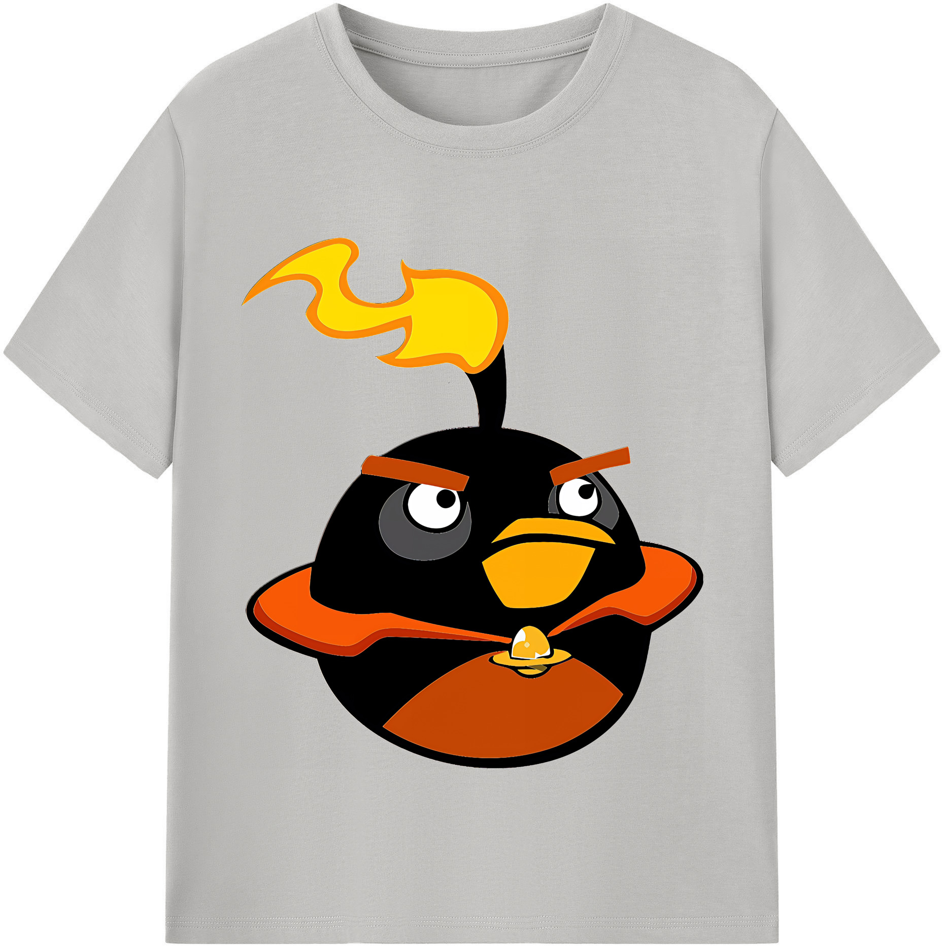 （画像用） Angry Birds アングリーバード レディースカジュアルプリントTシャツ（綿100％）