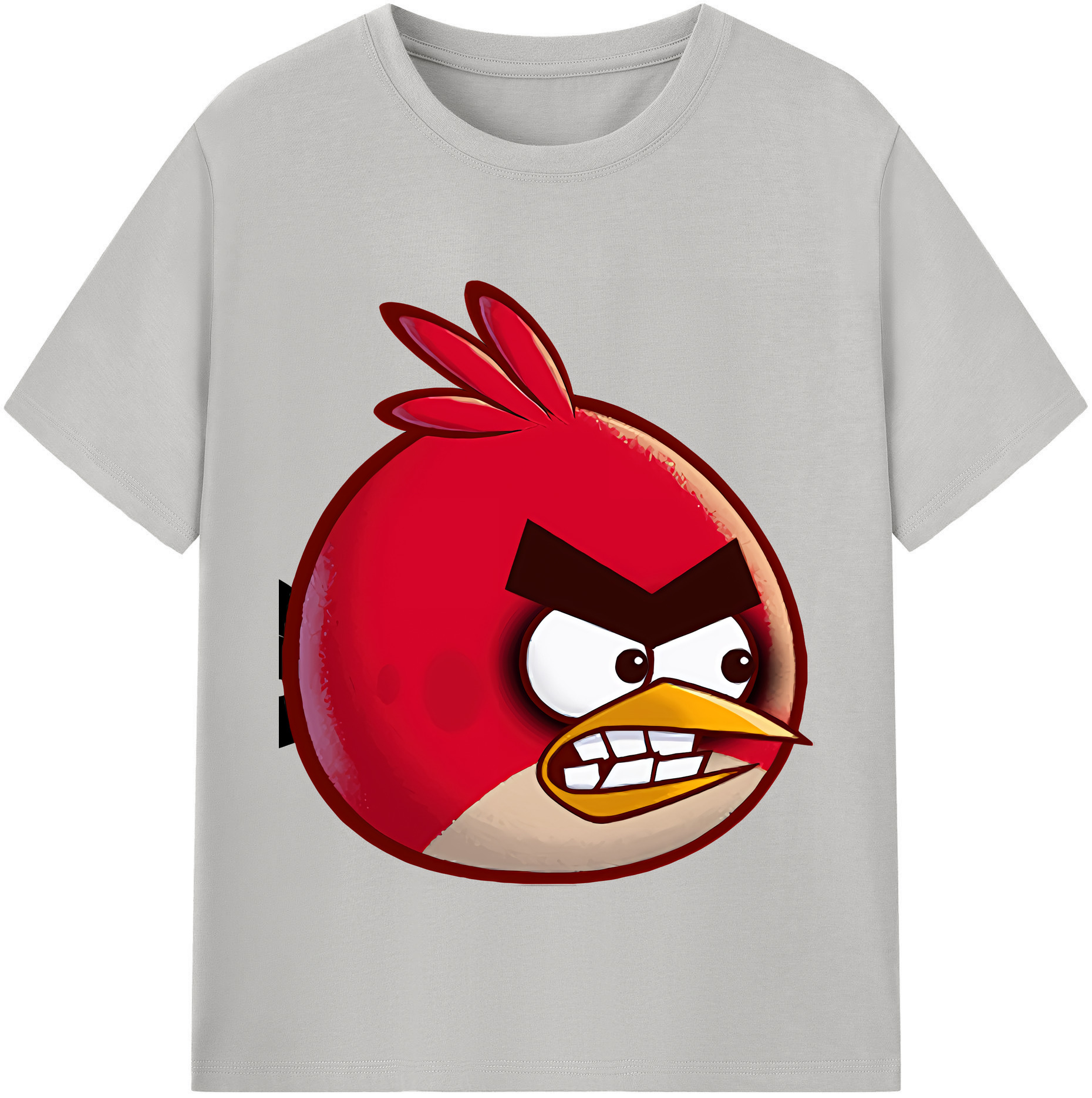 （画像用） Angry Birds アングリーバード レディースカジュアルプリントTシャツ（綿100％）