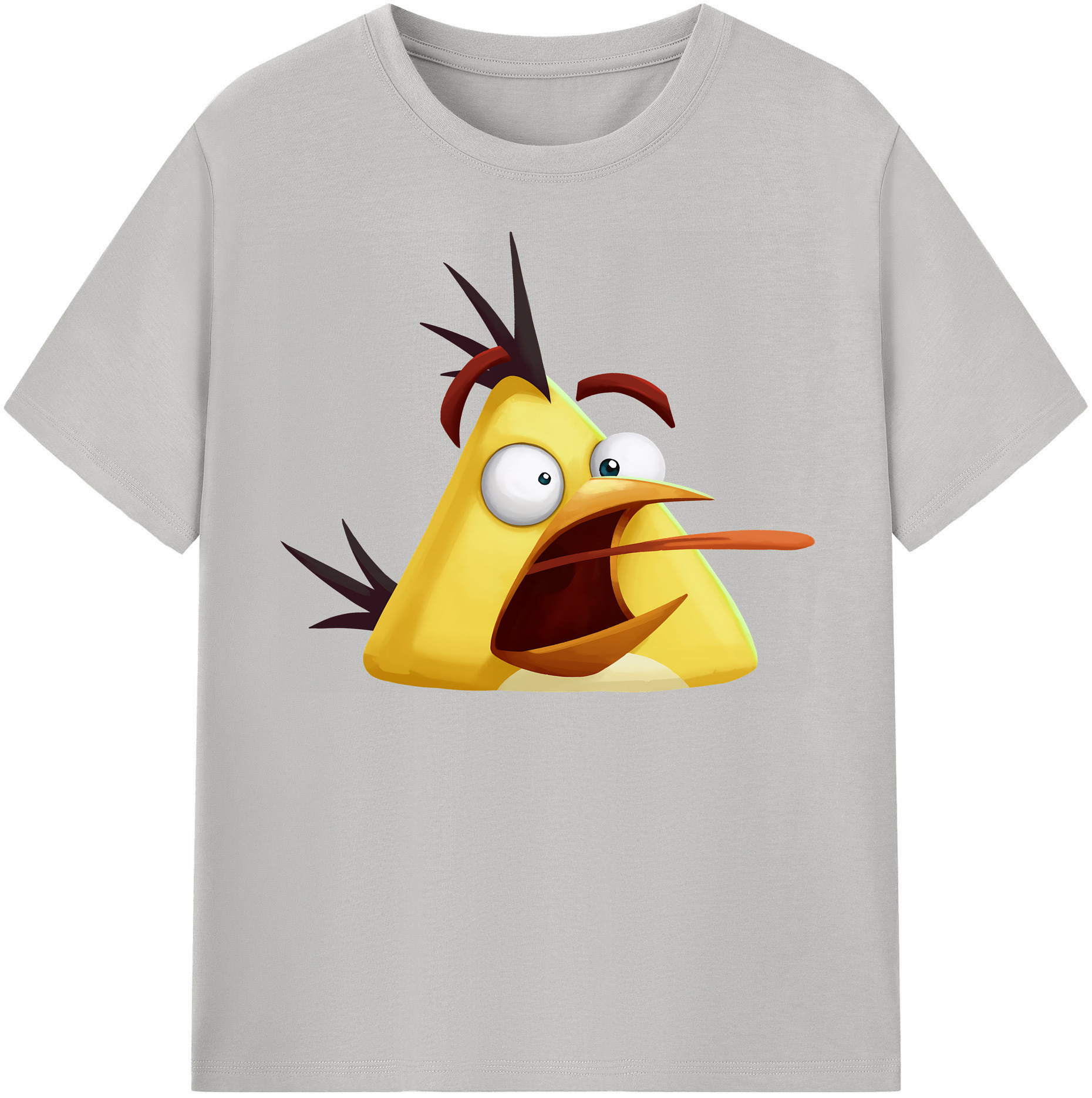 （画像用） Angry Birds アングリーバード レディースカジュアルプリントTシャツ（綿100％）