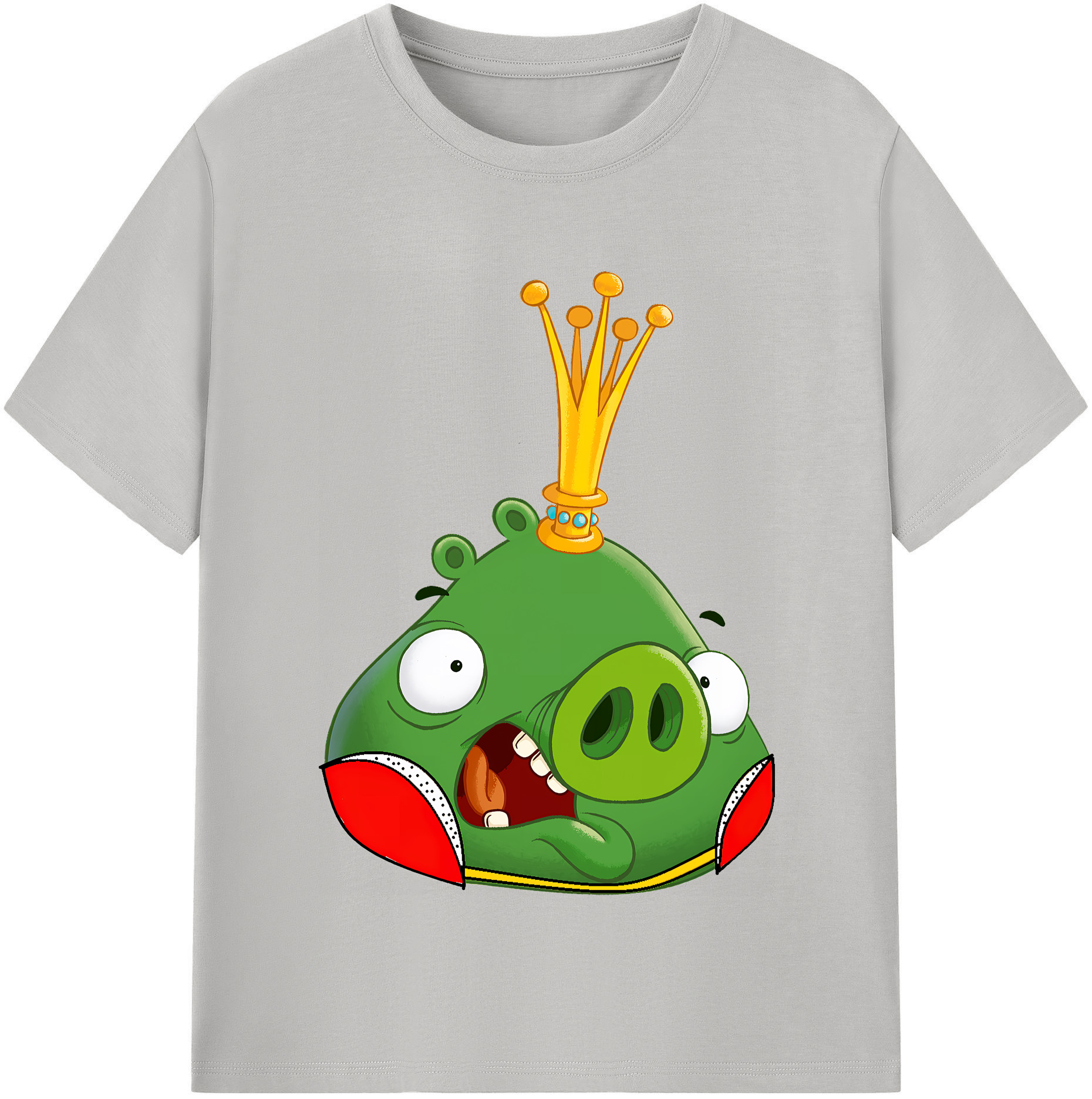 （画像用） Angry Birds アングリーバード レディースカジュアルプリントTシャツ（綿100％）