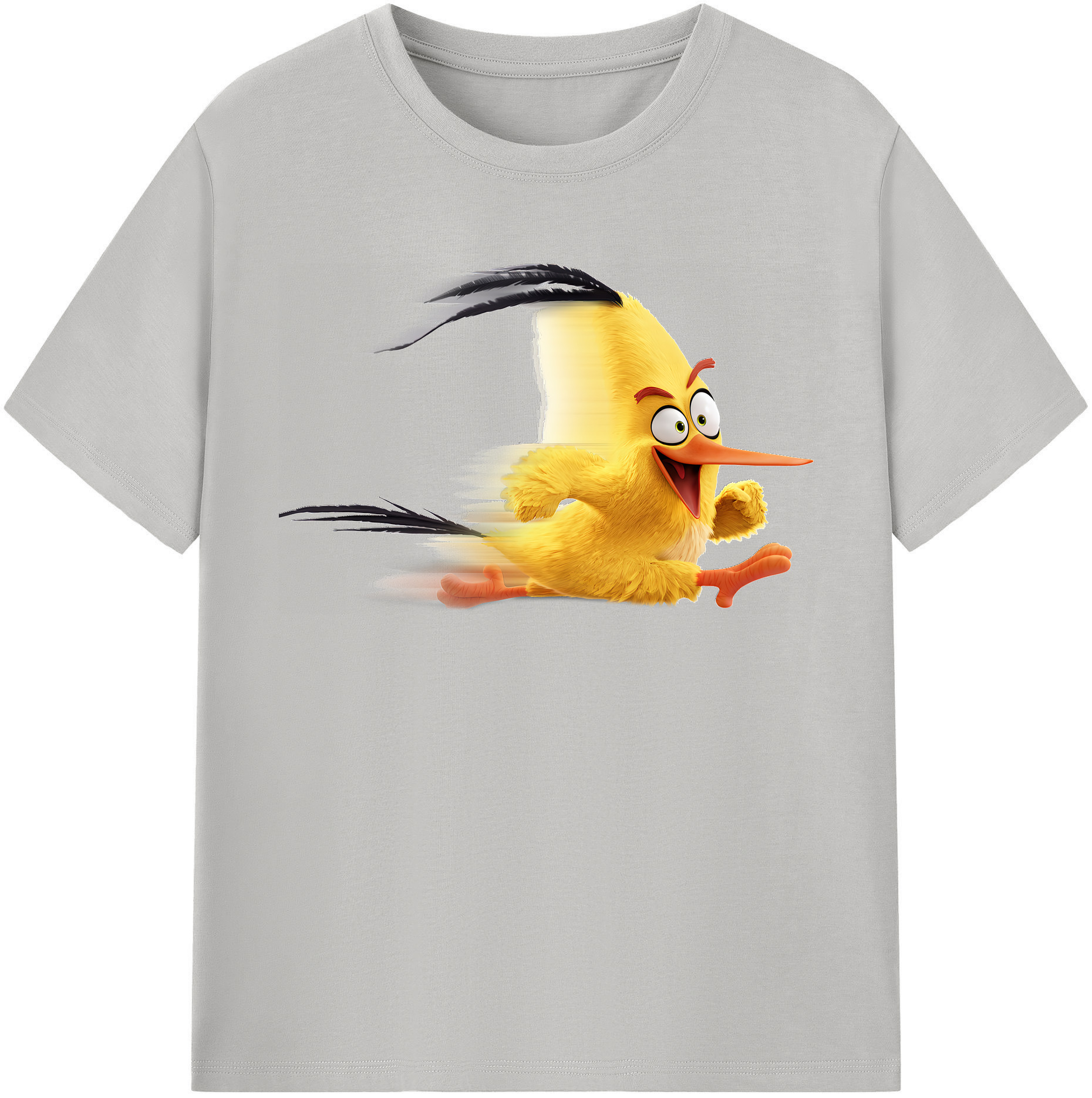 （画像用） Angry Birds アングリーバード レディースカジュアルプリントTシャツ（綿100％）
