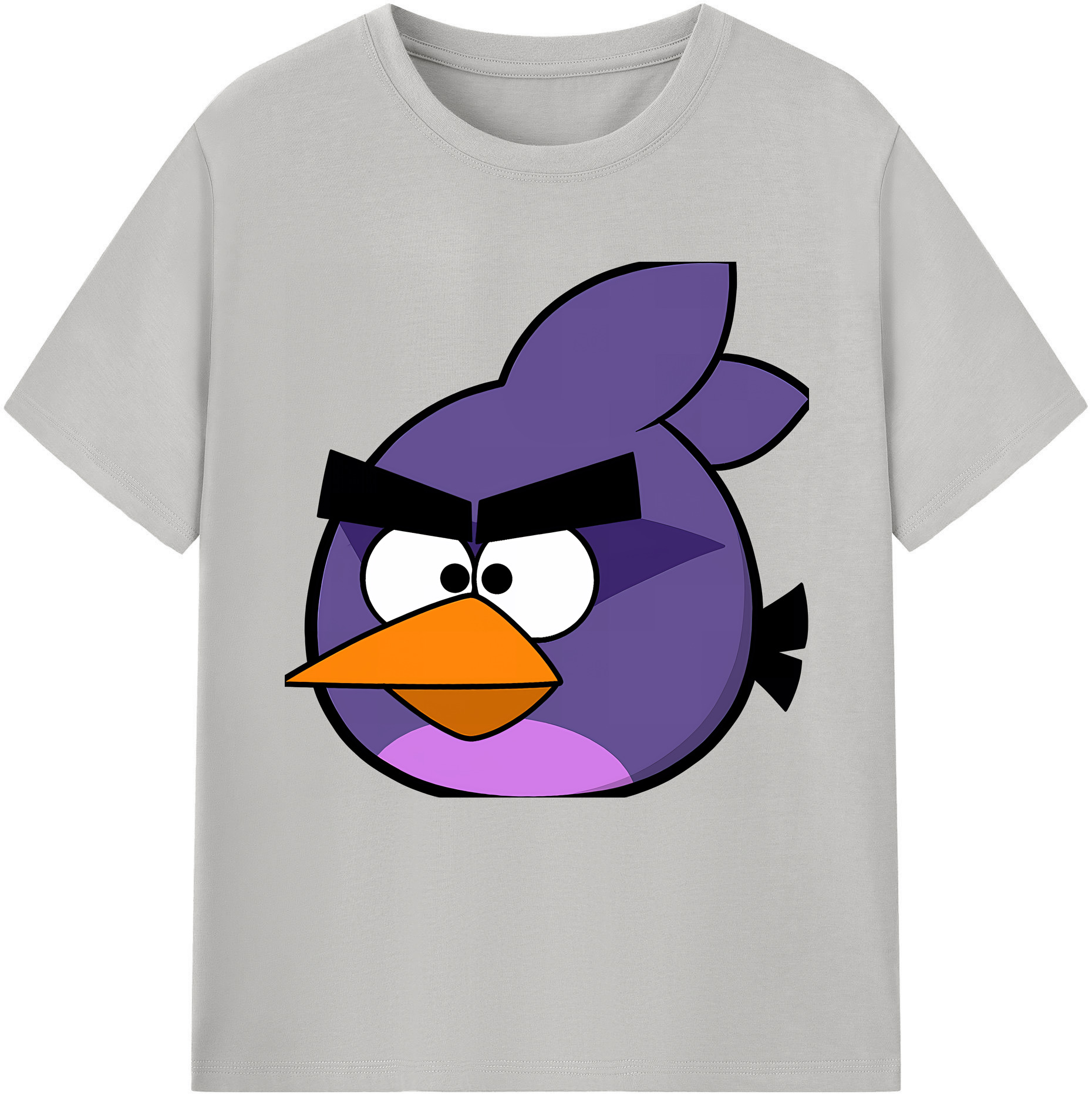 （画像用） Angry Birds アングリーバード レディースカジュアルプリントTシャツ（綿100％）