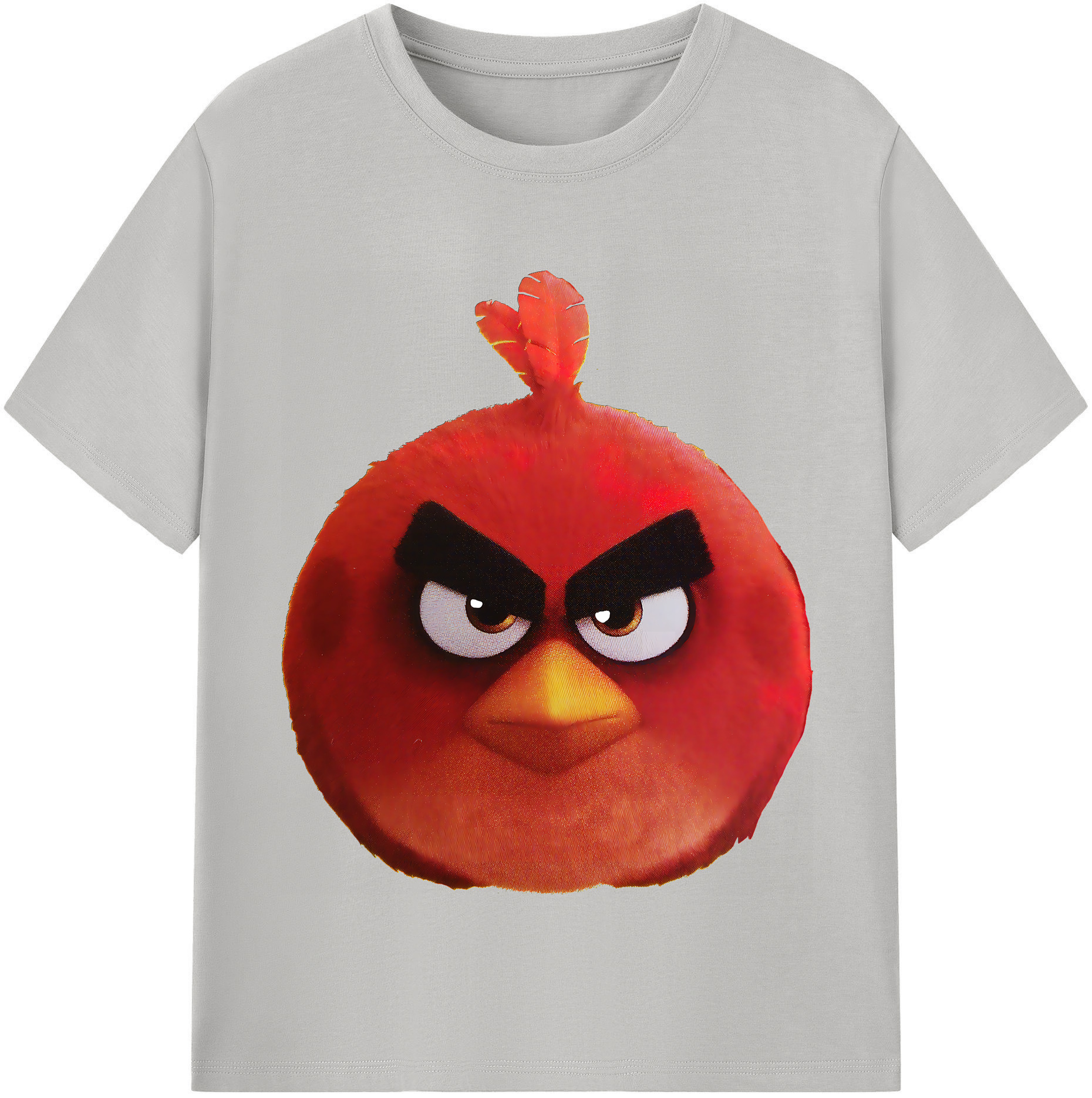 （画像用） Angry Birds アングリーバード レディースカジュアルプリントTシャツ（綿100％）