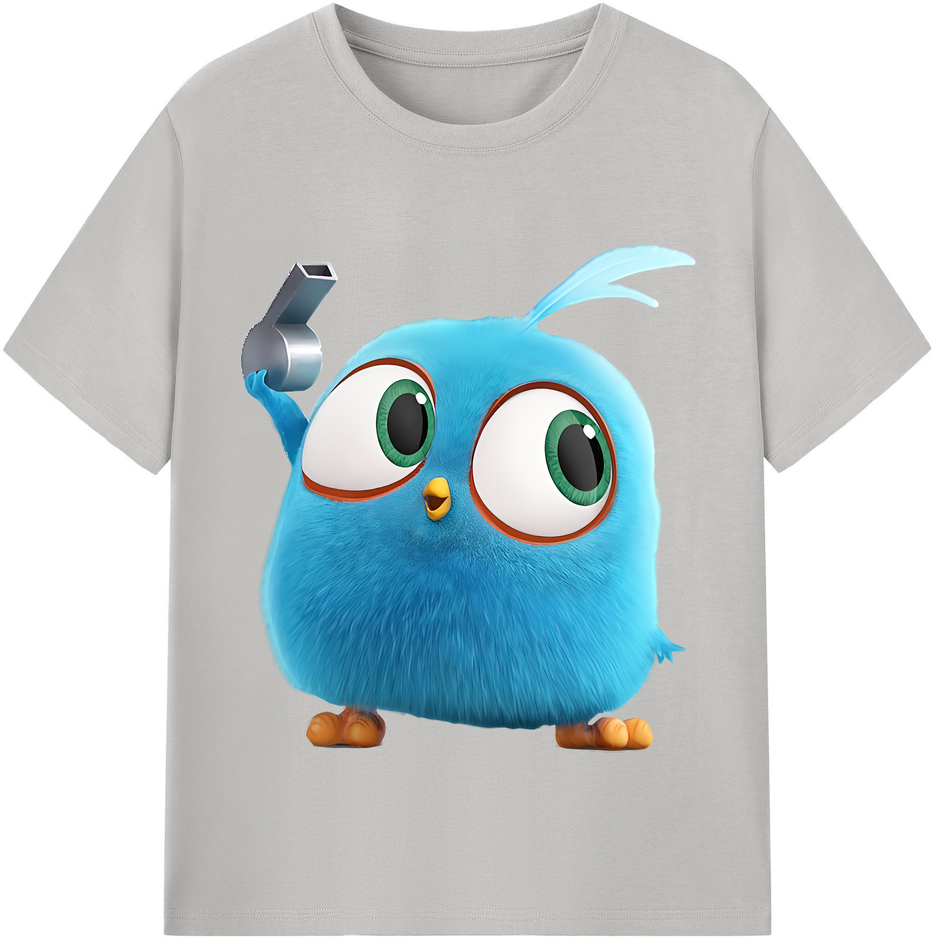 （画像用） Angry Birds アングリーバード レディースカジュアルプリントTシャツ（綿100％）