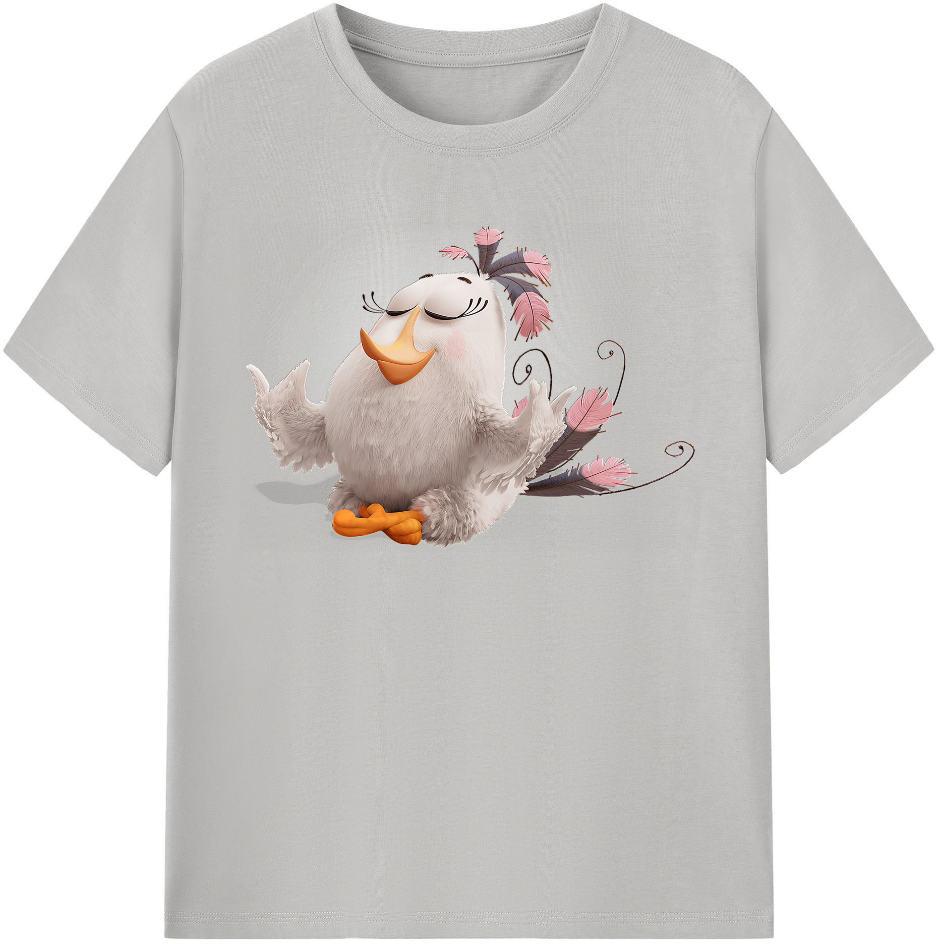 （画像用） Angry Birds アングリーバード レディースカジュアルプリントTシャツ（綿100％）