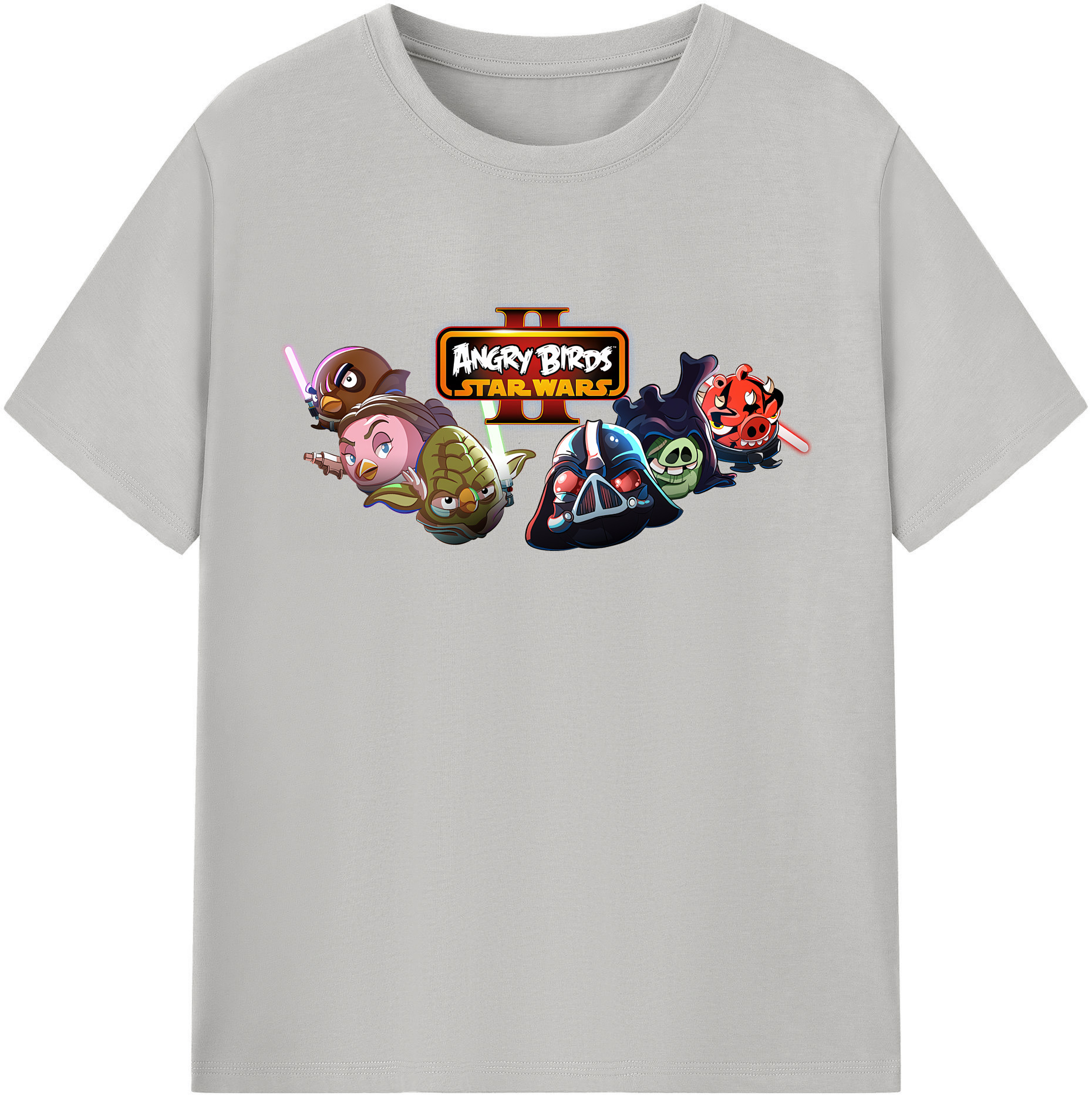 （画像用） Angry Birds アングリーバード レディースカジュアルプリントTシャツ（綿100％）