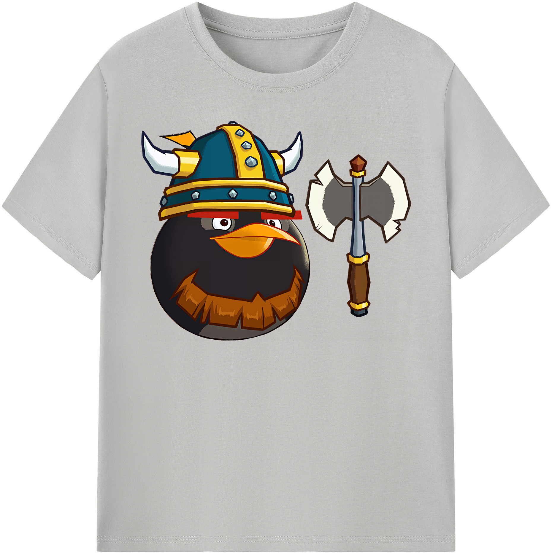 （画像用） Angry Birds アングリーバード レディースカジュアルプリントTシャツ（綿100％）