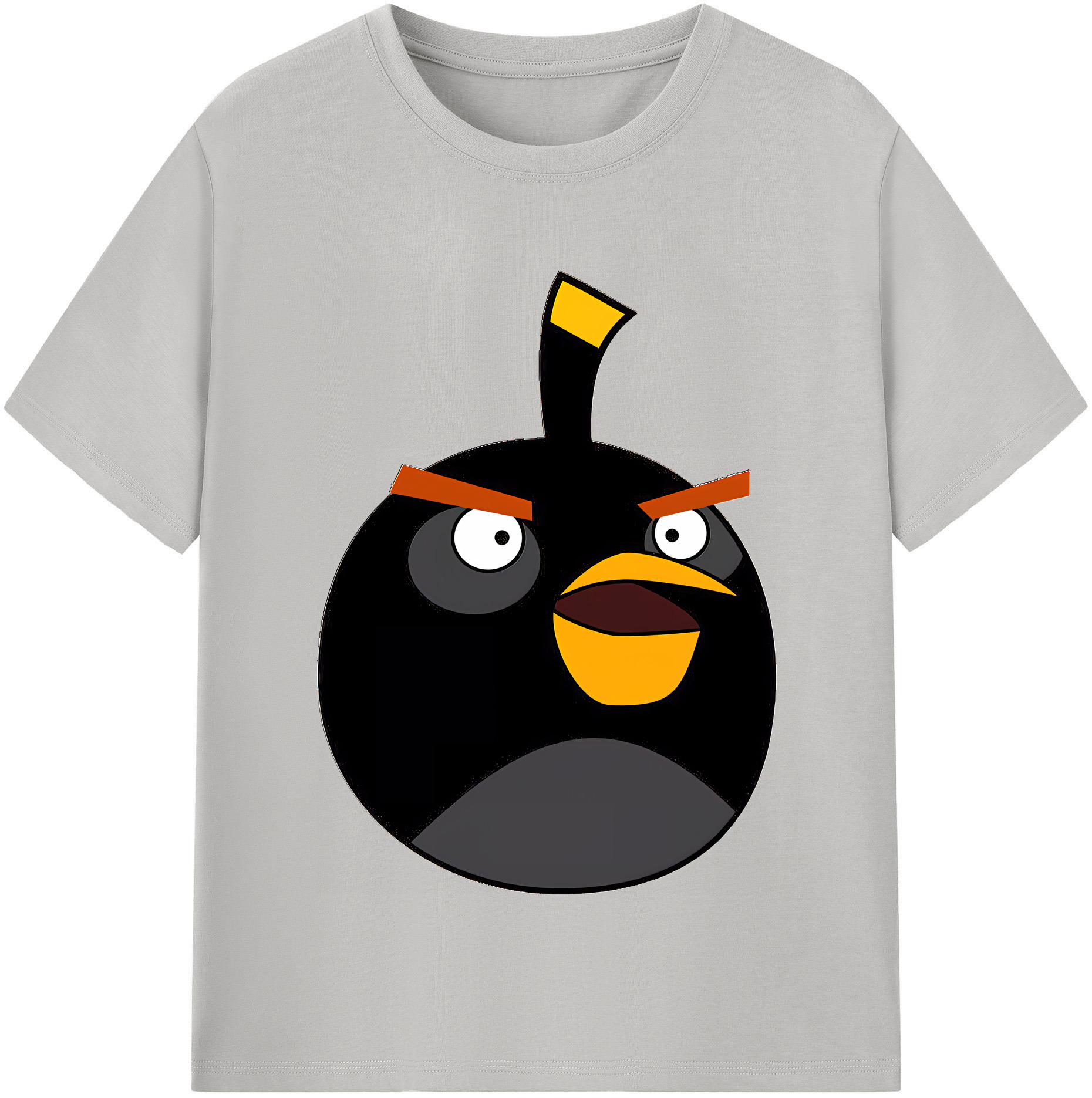 （画像用） Angry Birds アングリーバード レディースカジュアルプリントTシャツ（綿100％）