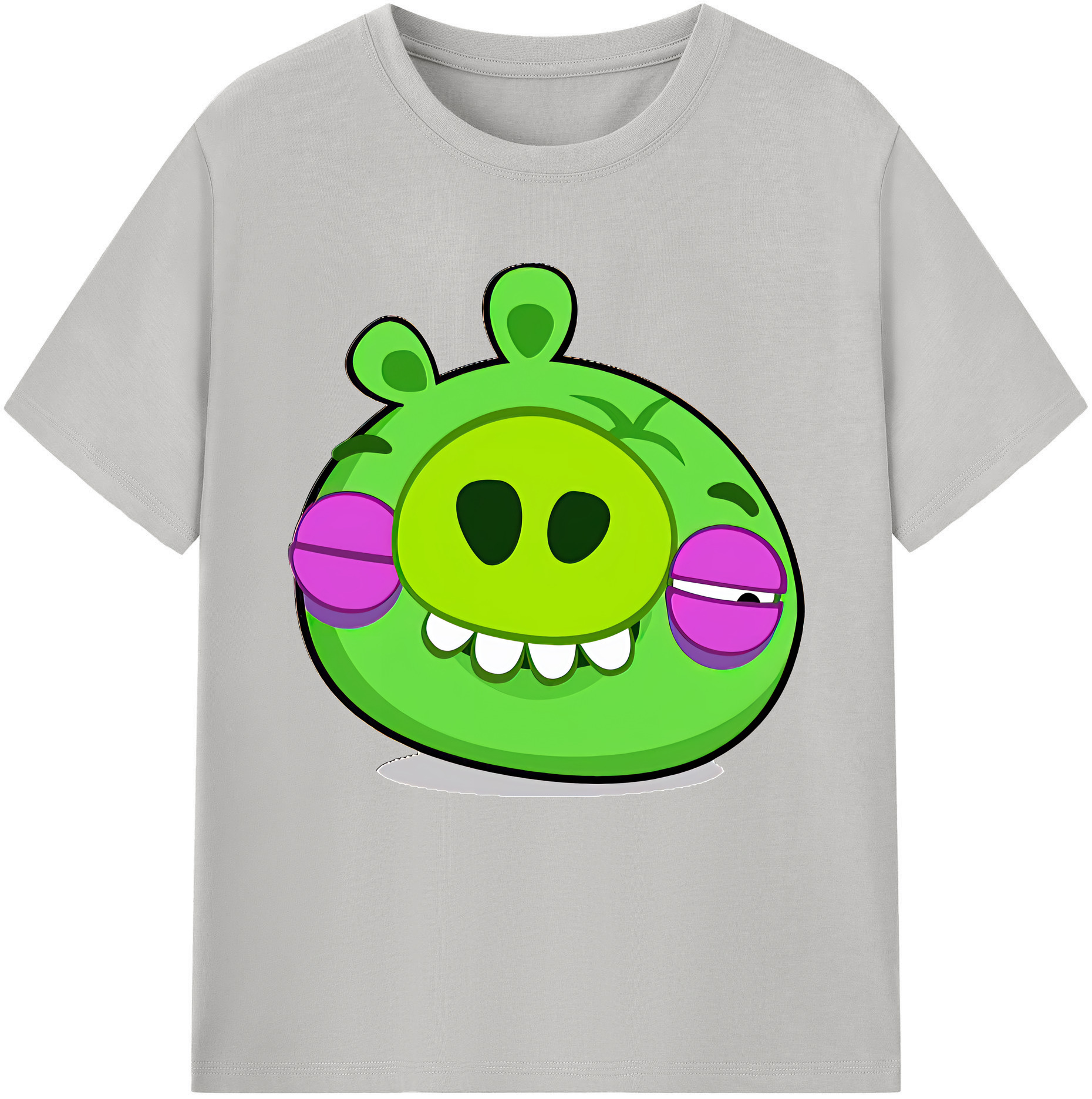 （画像用） Angry Birds アングリーバード レディースカジュアルプリントTシャツ（綿100％）