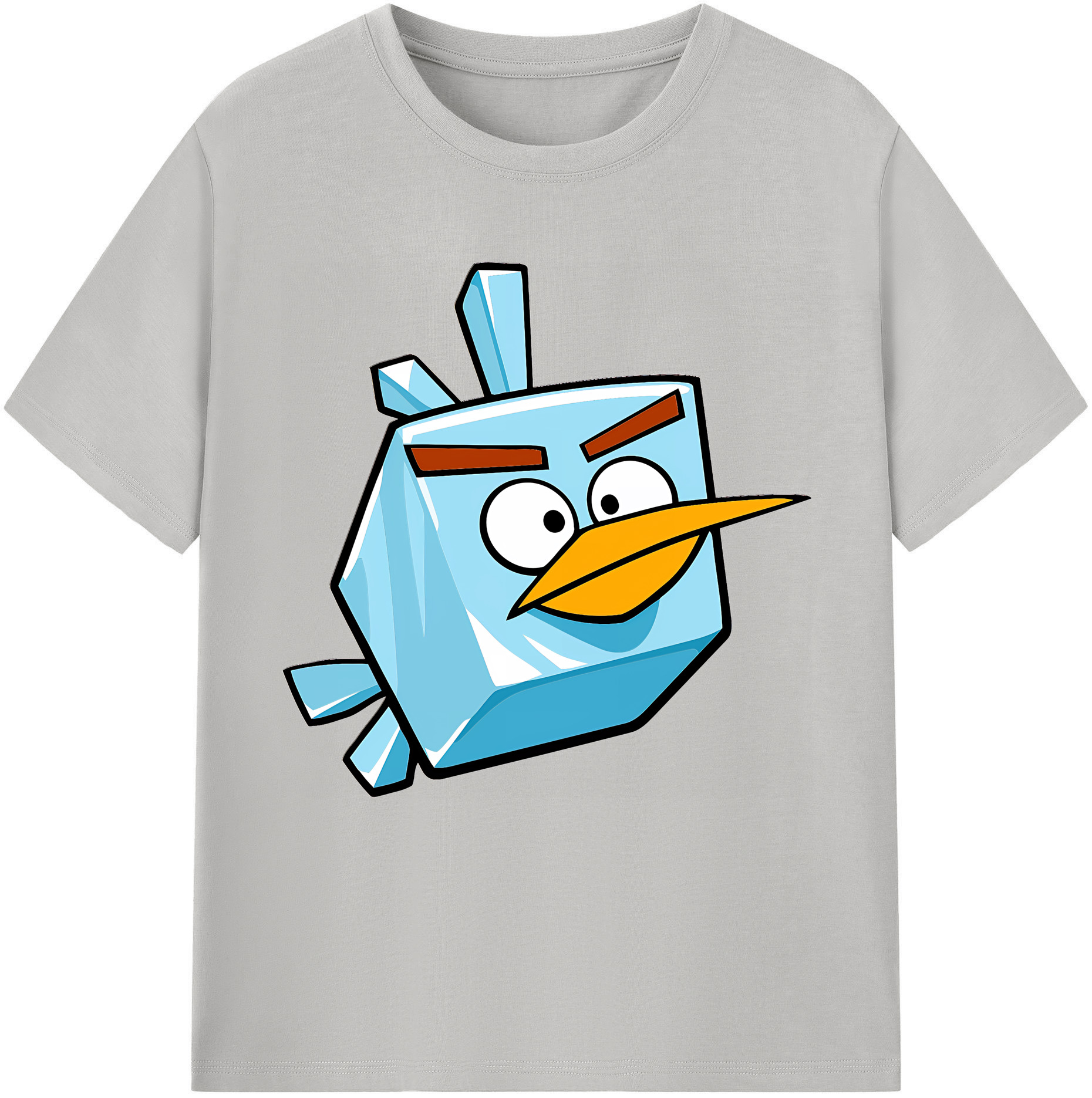 （画像用） Angry Birds アングリーバード レディースカジュアルプリントTシャツ（綿100％）