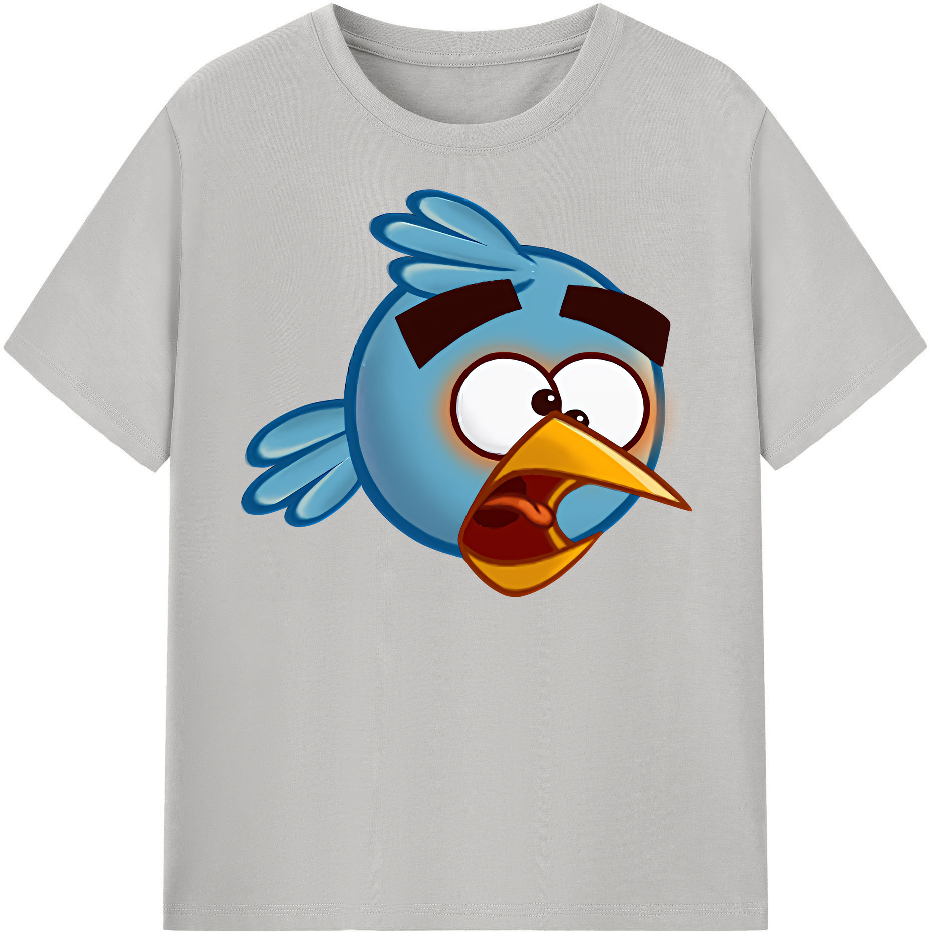 （画像用） Angry Birds アングリーバード レディースカジュアルプリントTシャツ（綿100％）
