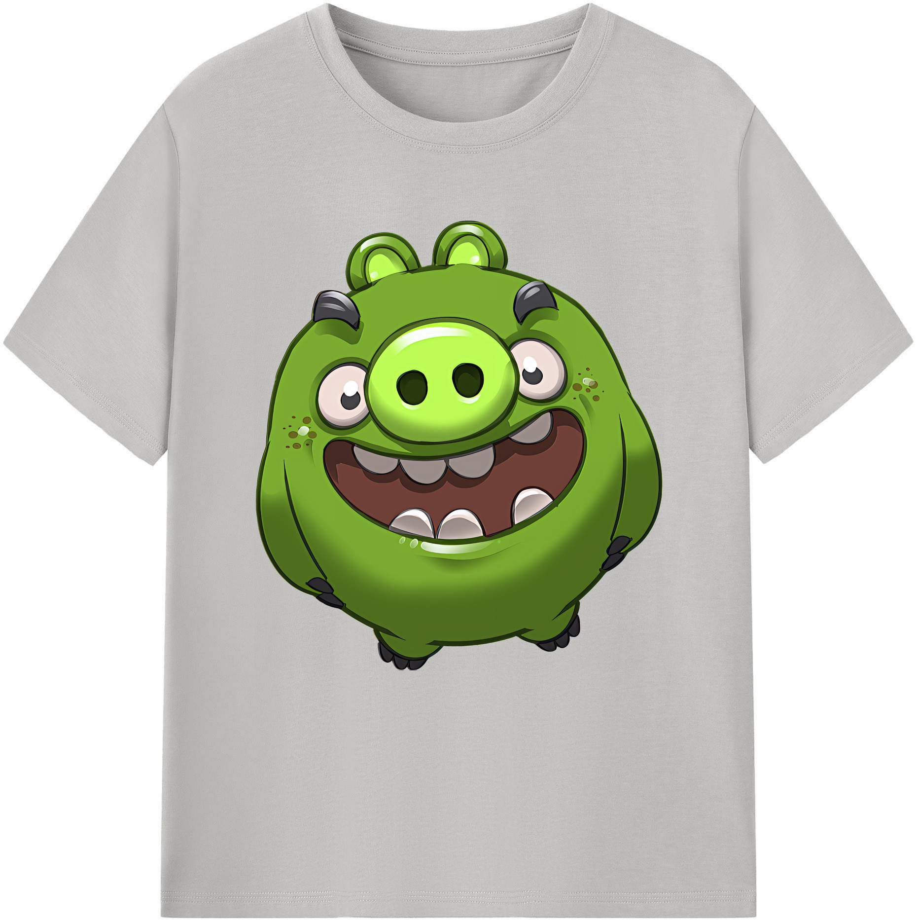 （画像用） Angry Birds アングリーバード レディースカジュアルプリントTシャツ（綿100％）