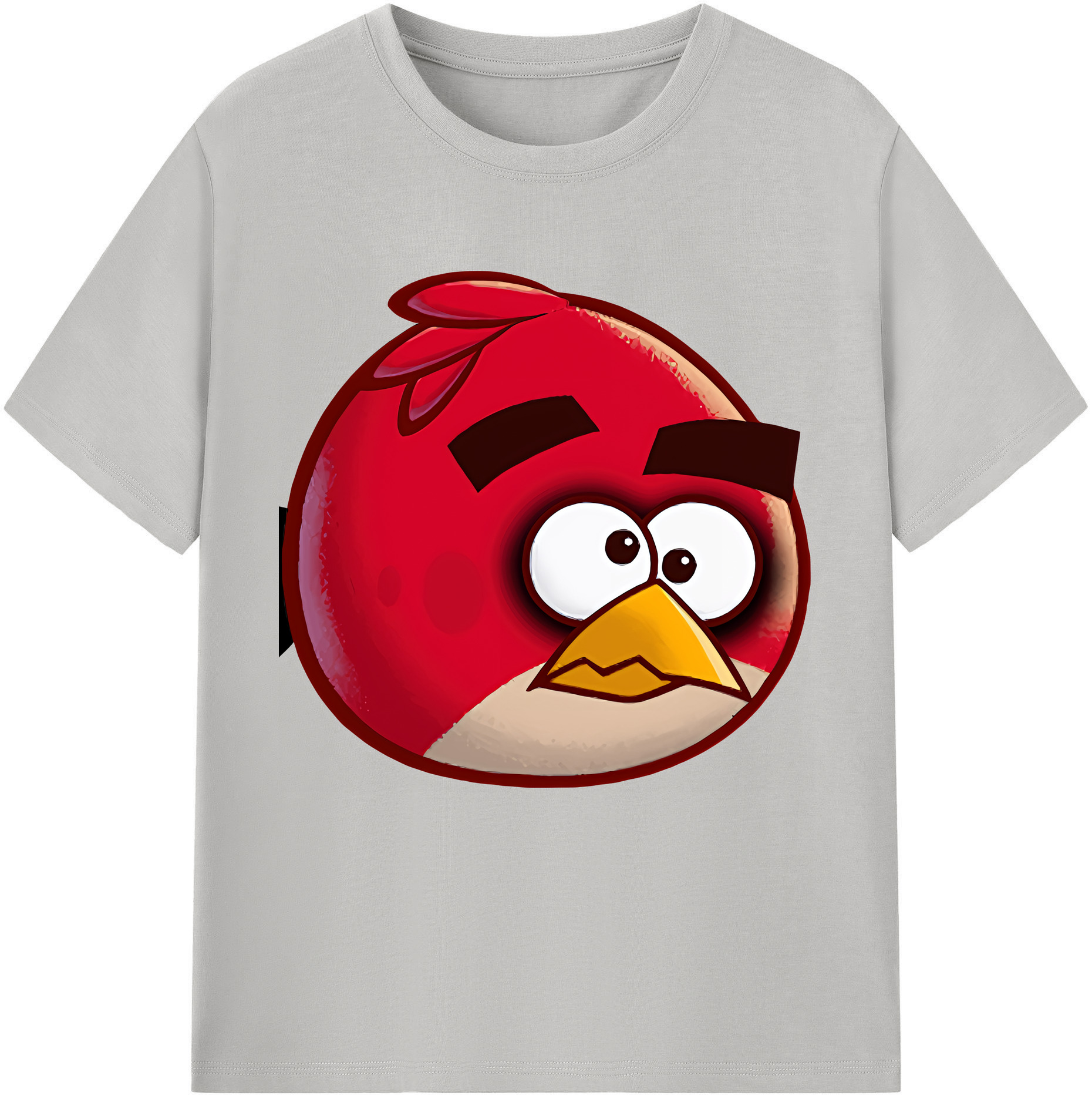 （画像用） Angry Birds アングリーバード レディースカジュアルプリントTシャツ（綿100％）