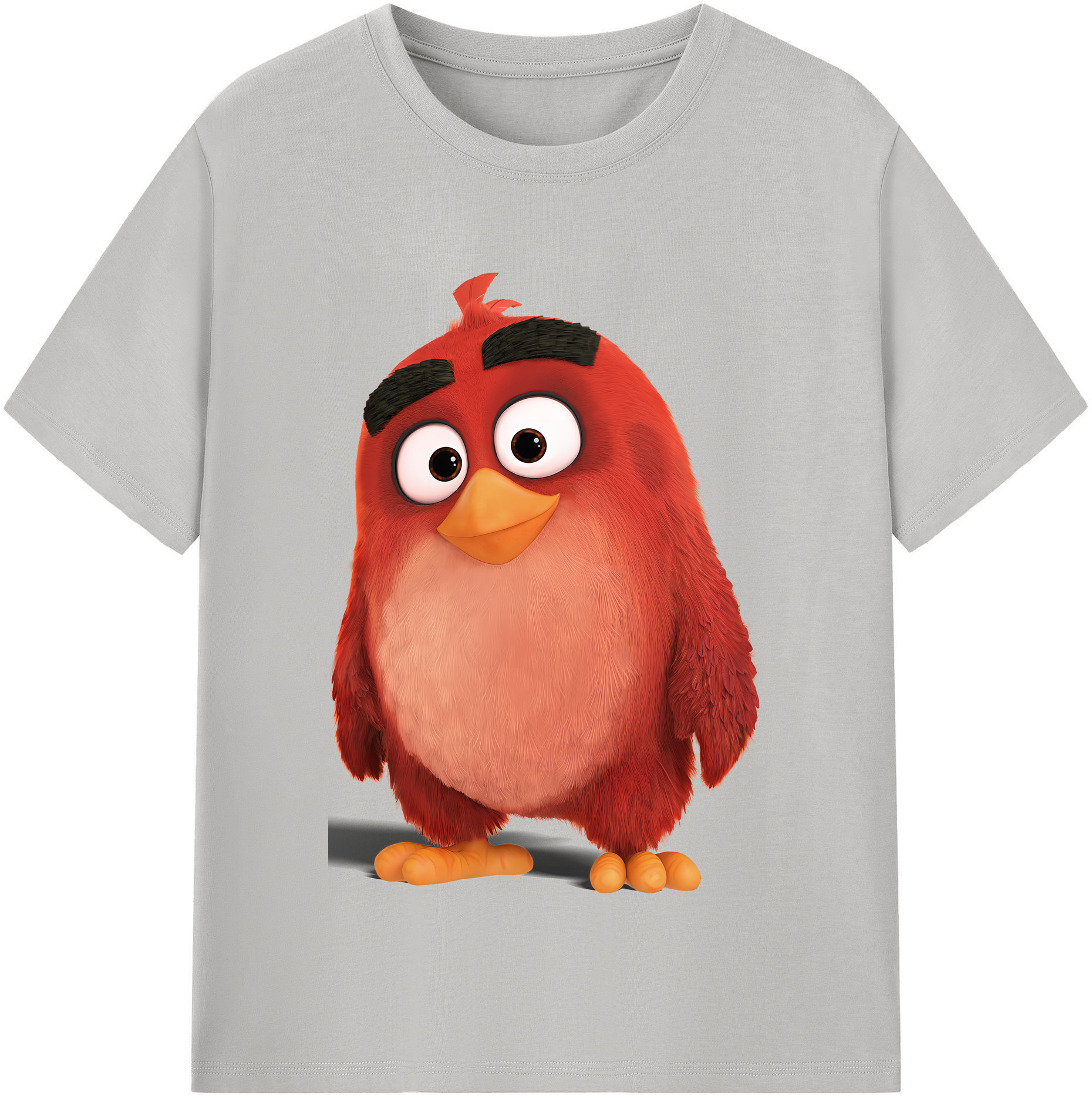 （画像用） Angry Birds アングリーバード レディースカジュアルプリントTシャツ（綿100％）