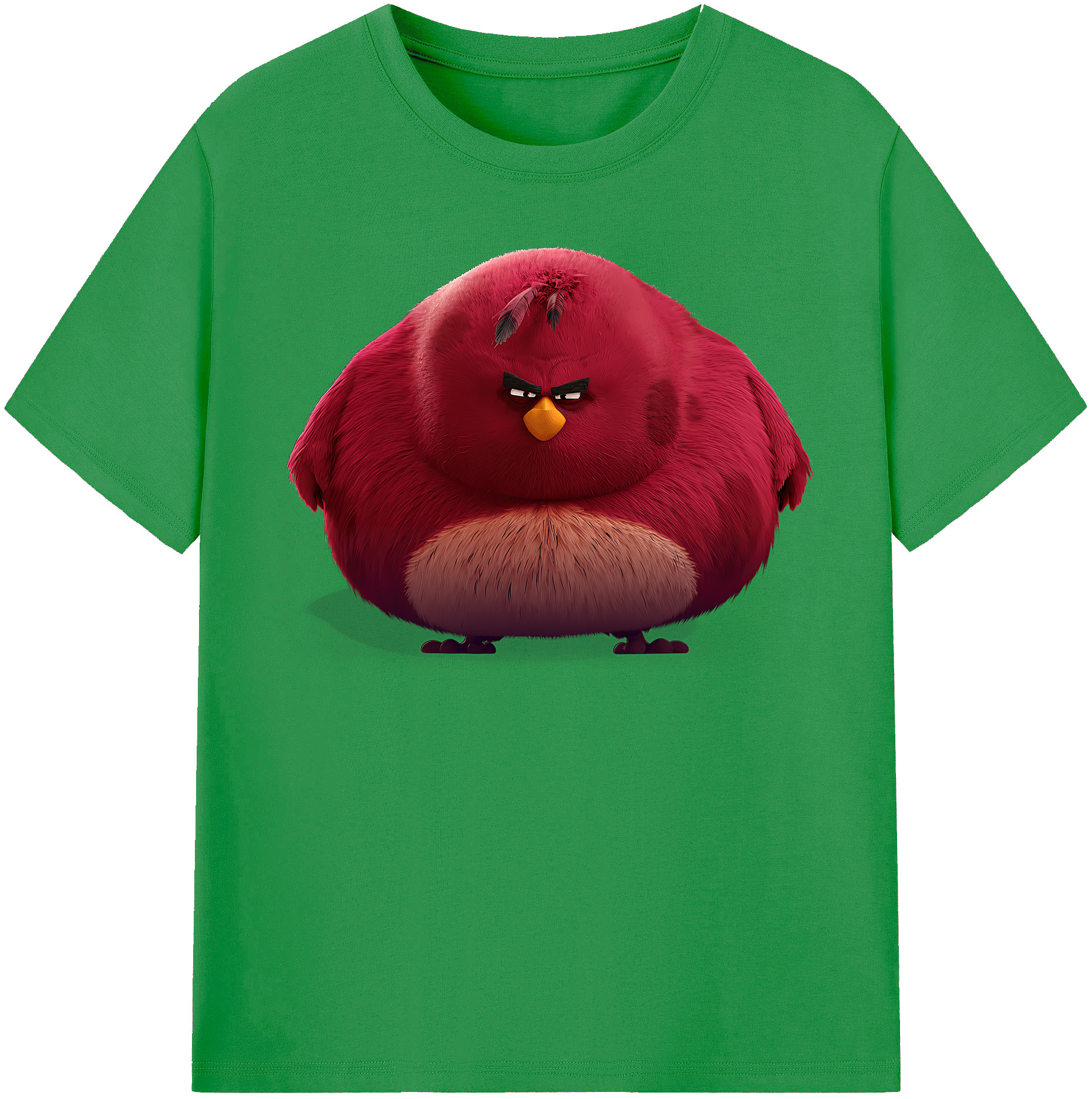 （画像用） Angry Birds アングリーバード レディースカジュアルプリントTシャツ（綿100％）