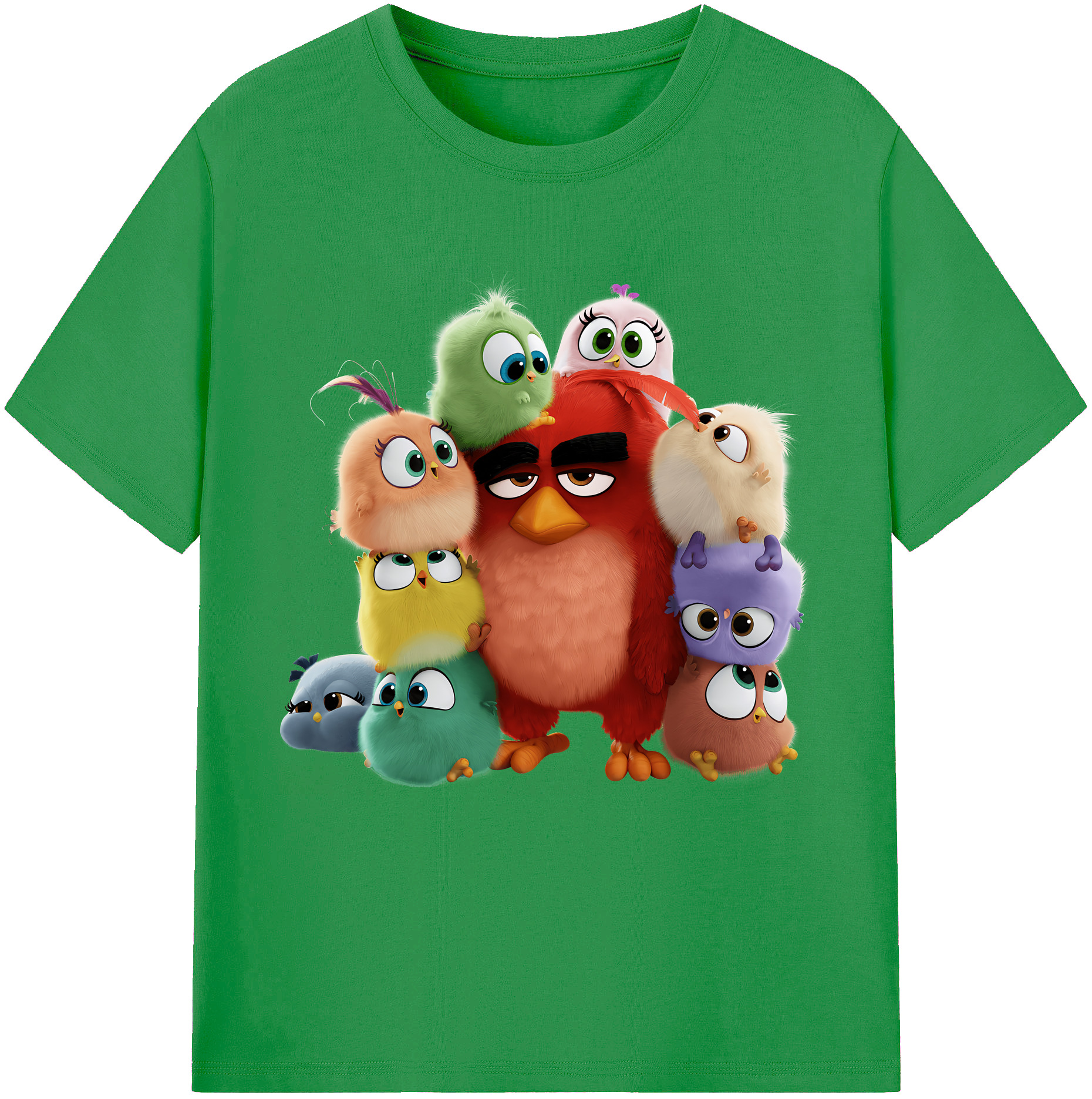 （画像用） Angry Birds アングリーバード レディースカジュアルプリントTシャツ（綿100％）