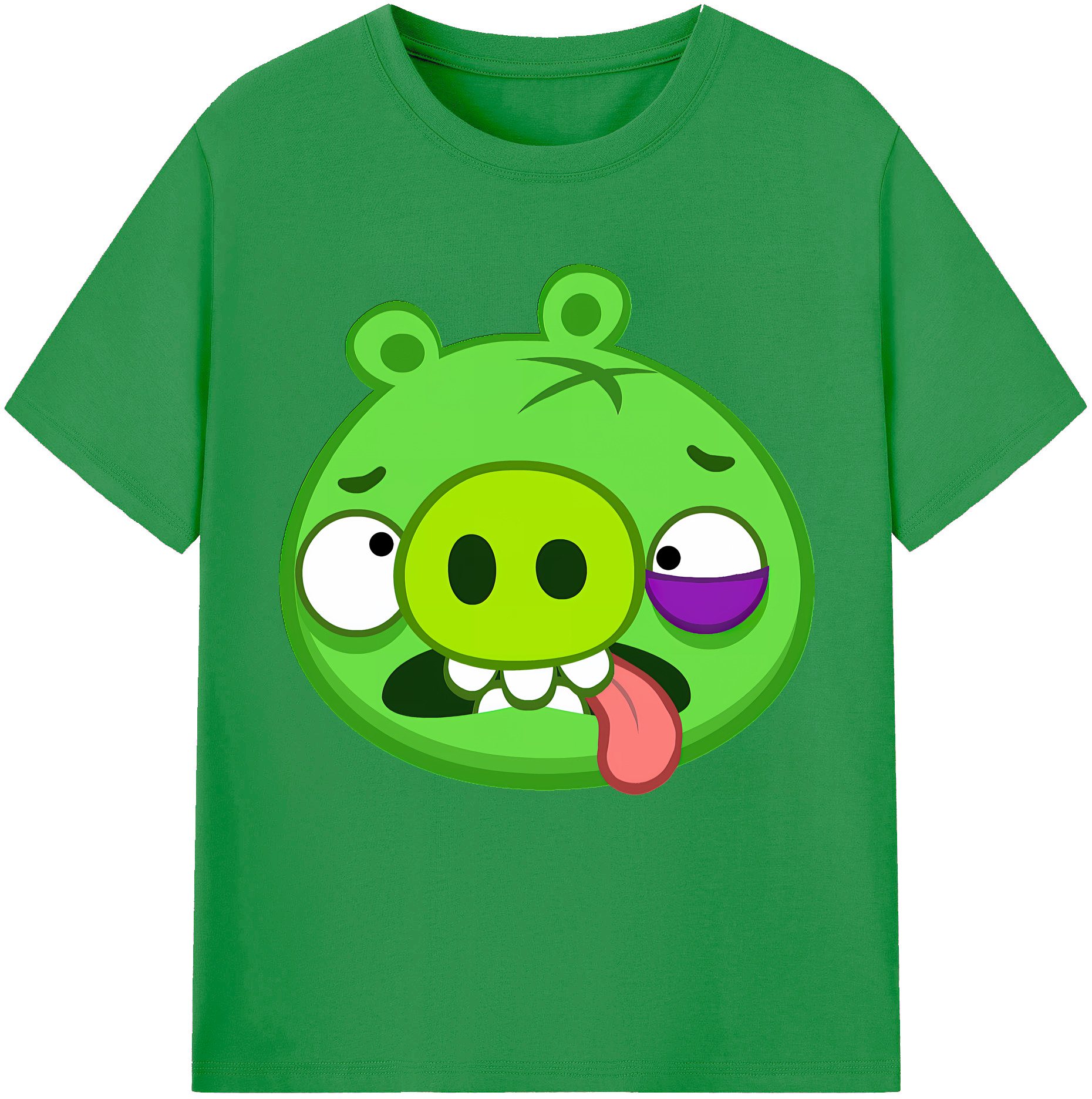（画像用） Angry Birds アングリーバード レディースカジュアルプリントTシャツ（綿100％）