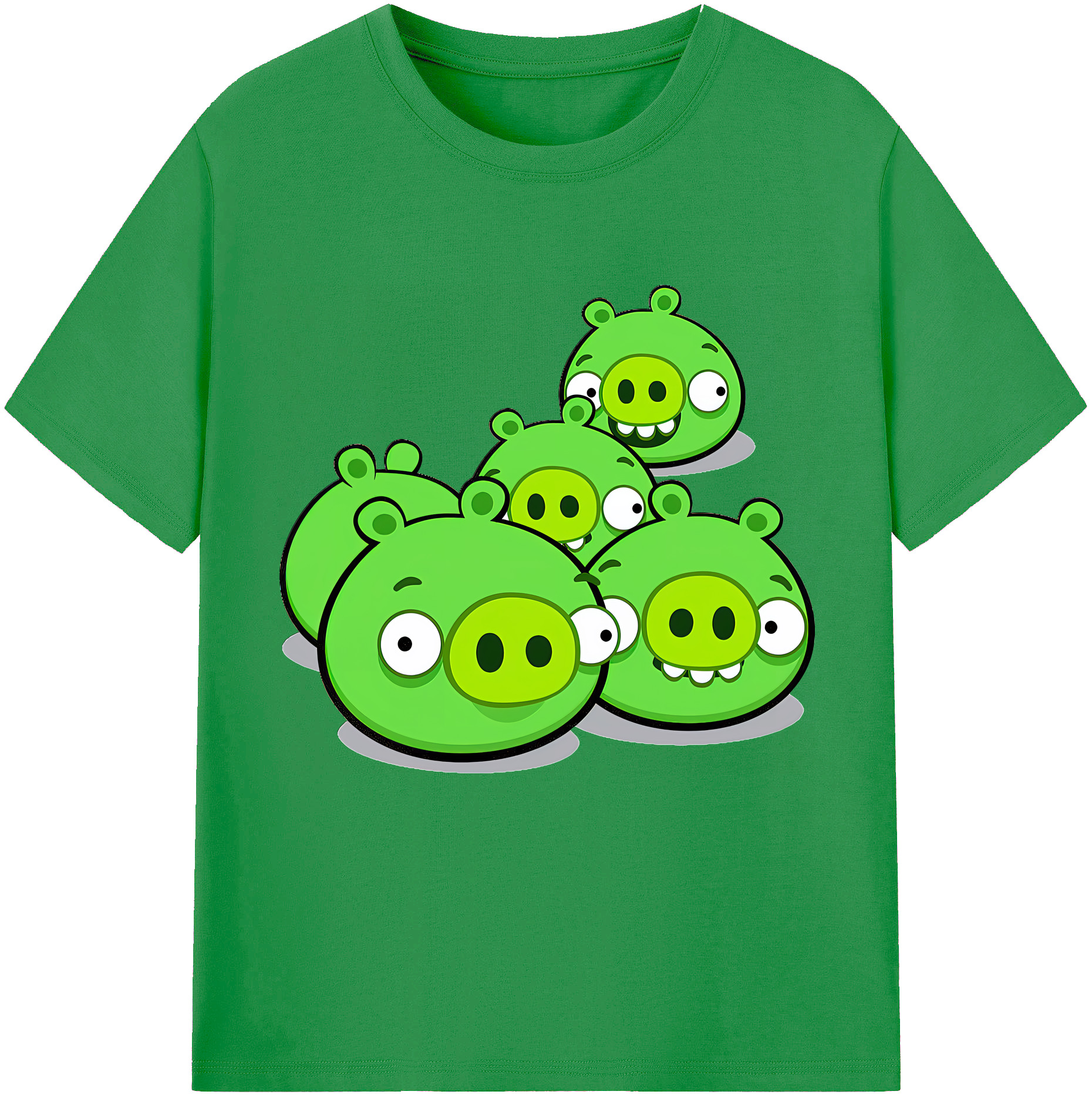 （画像用） Angry Birds アングリーバード レディースカジュアルプリントTシャツ（綿100％）