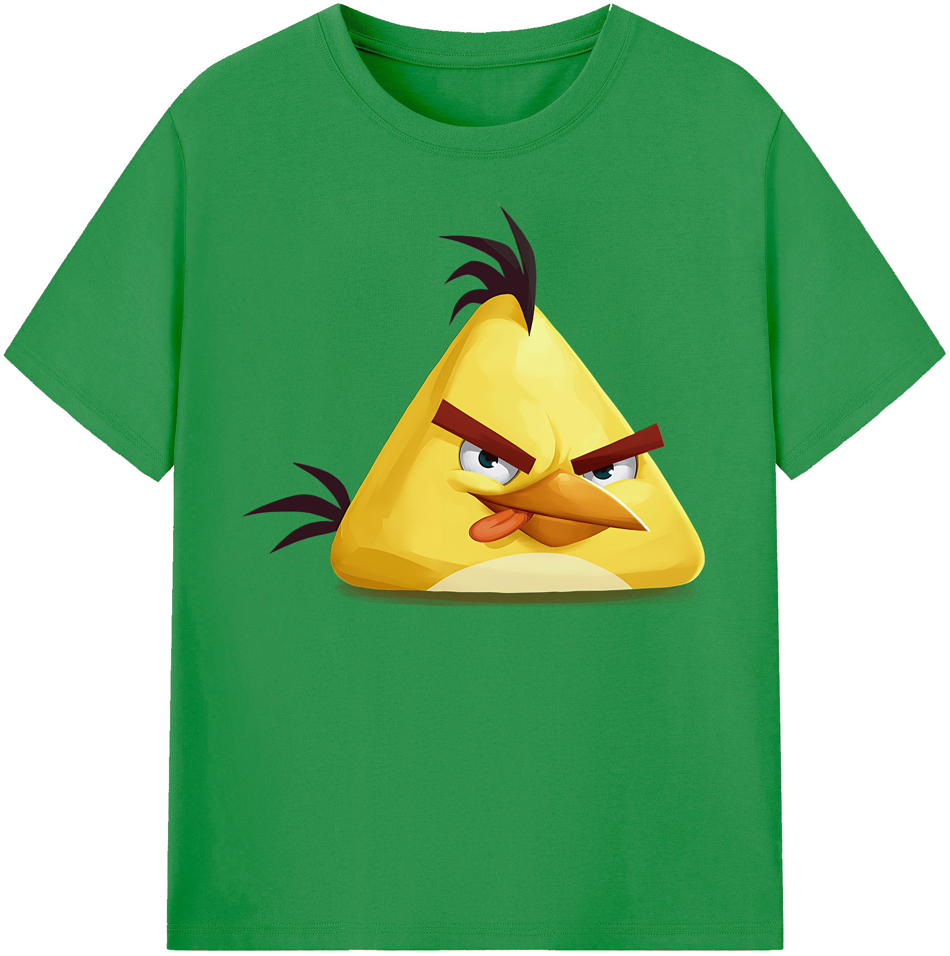 （画像用） Angry Birds アングリーバード レディースカジュアルプリントTシャツ（綿100％）
