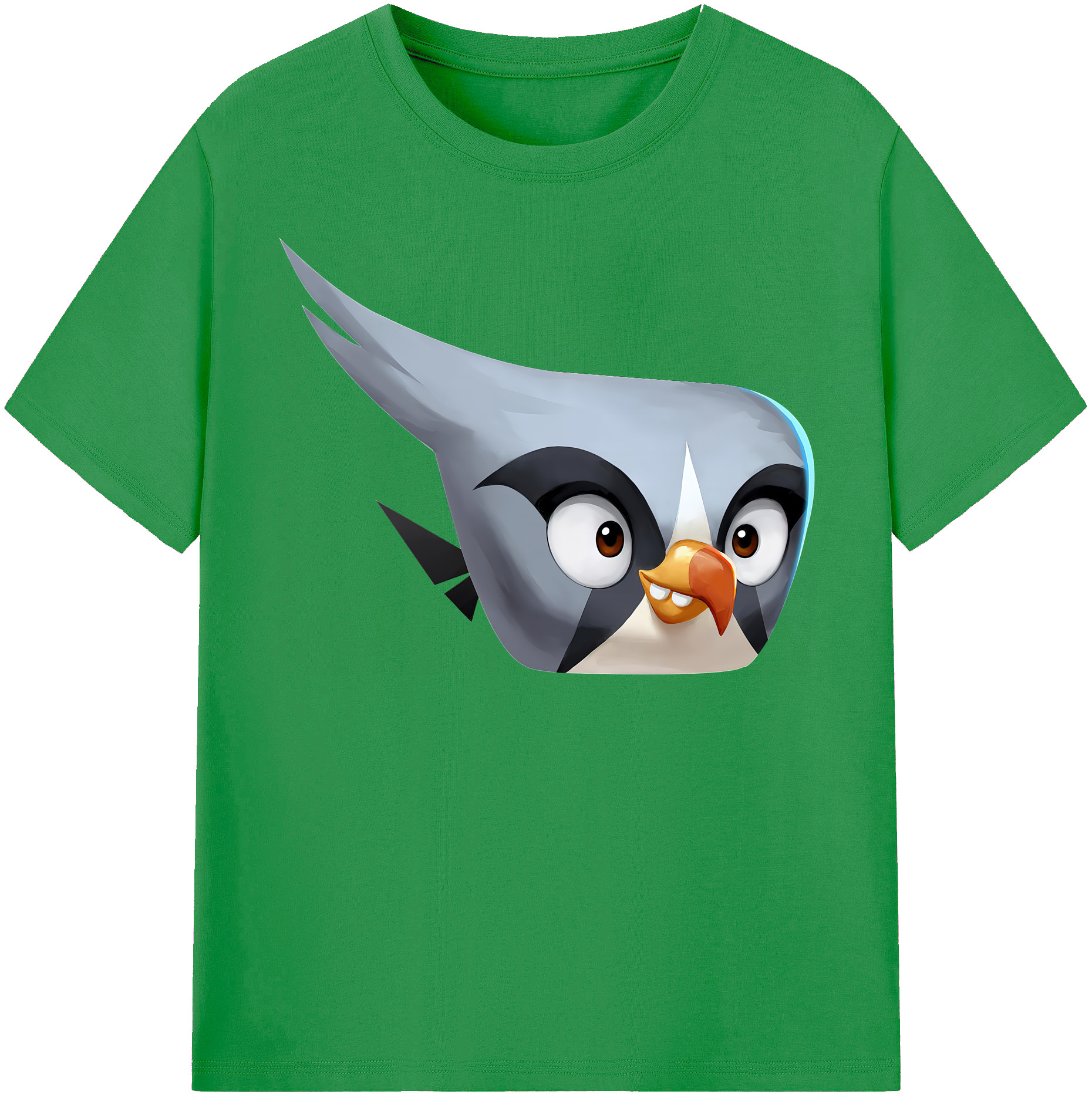 （画像用） Angry Birds アングリーバード レディースカジュアルプリントTシャツ（綿100％）