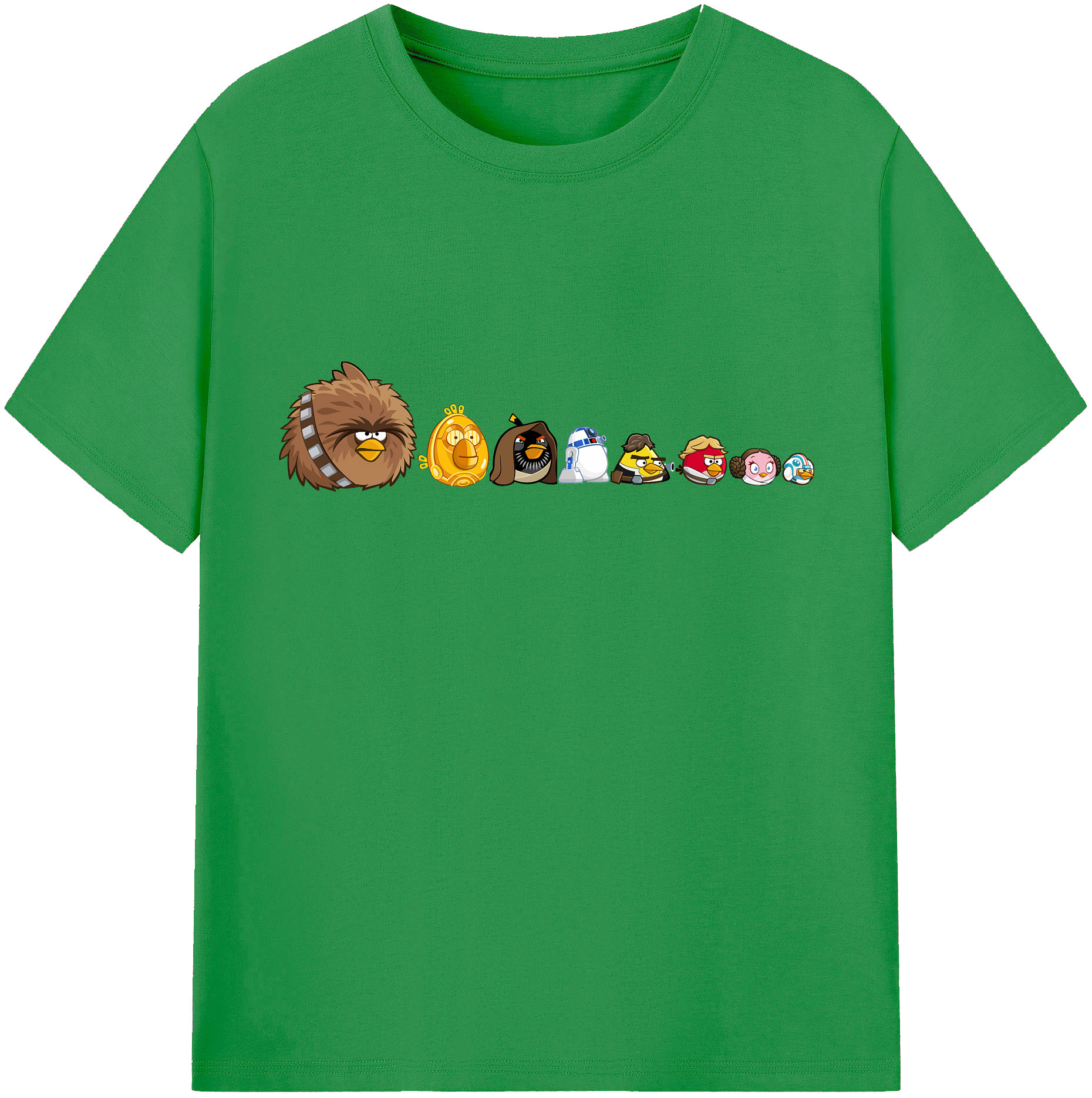 （画像用） Angry Birds アングリーバード レディースカジュアルプリントTシャツ（綿100％）
