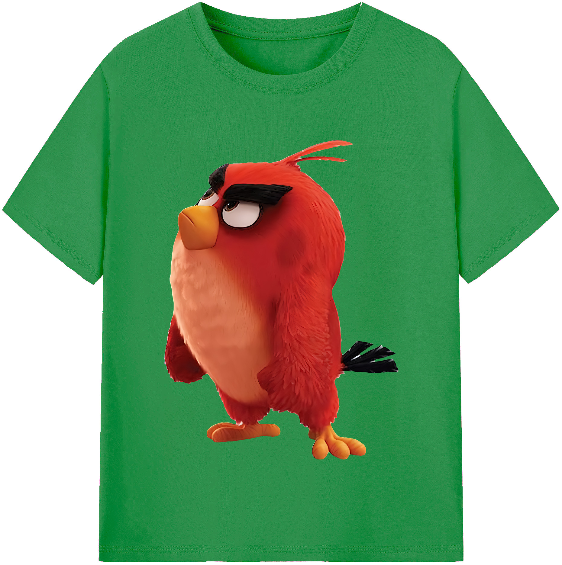 （画像用） Angry Birds アングリーバード レディースカジュアルプリントTシャツ（綿100％）