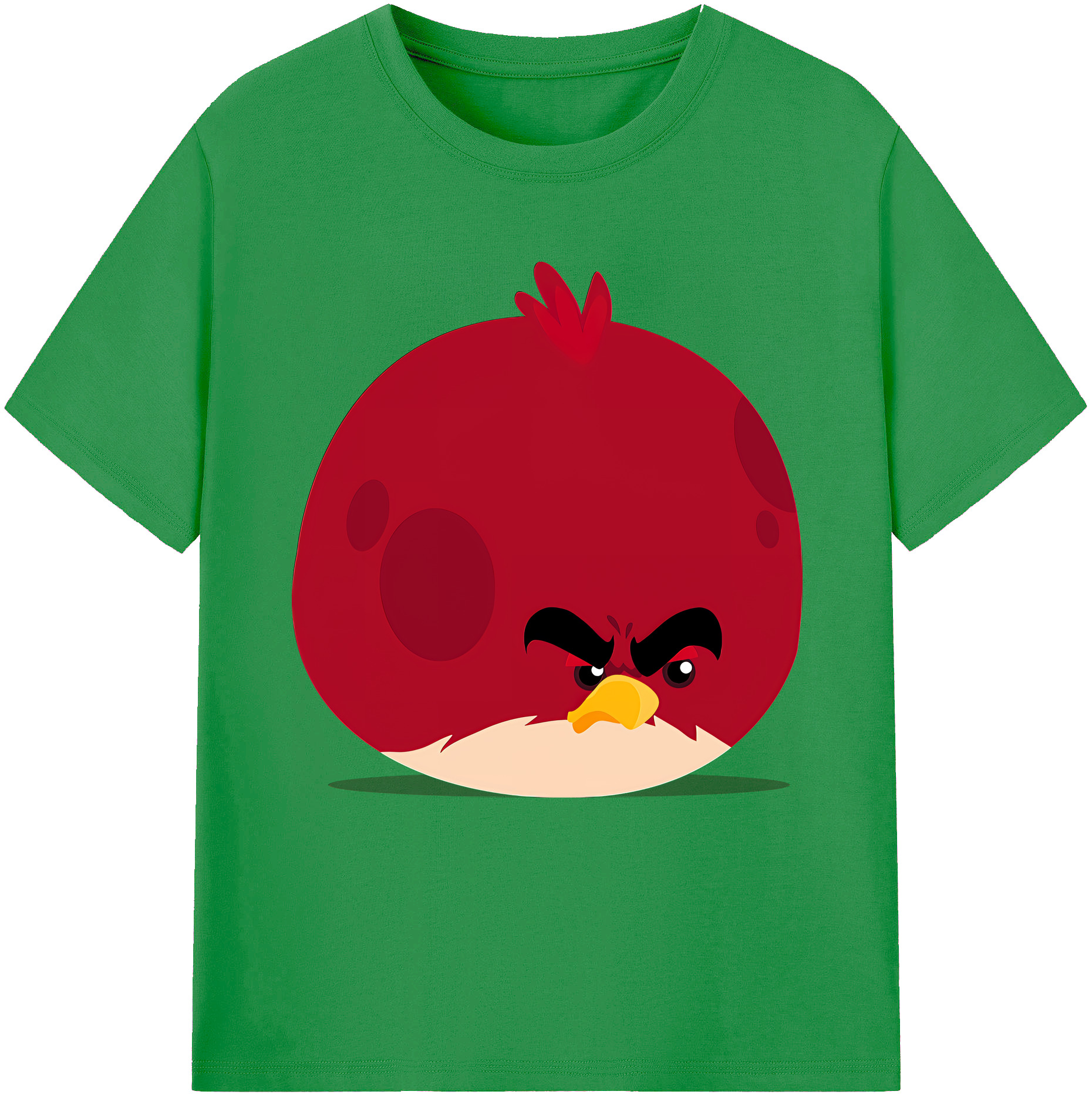 （画像用） Angry Birds アングリーバード レディースカジュアルプリントTシャツ（綿100％）