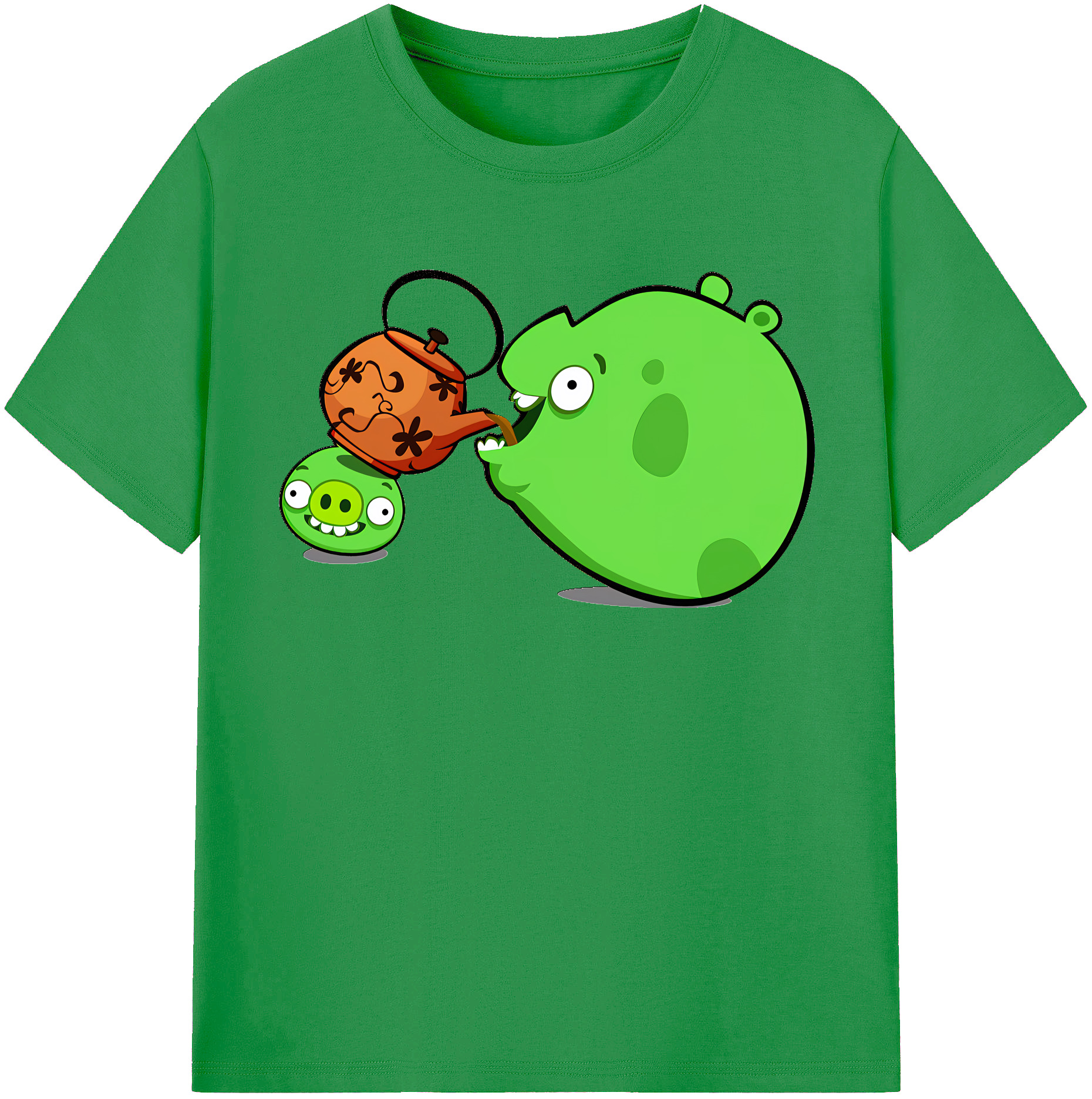 （画像用） Angry Birds アングリーバード レディースカジュアルプリントTシャツ（綿100％）