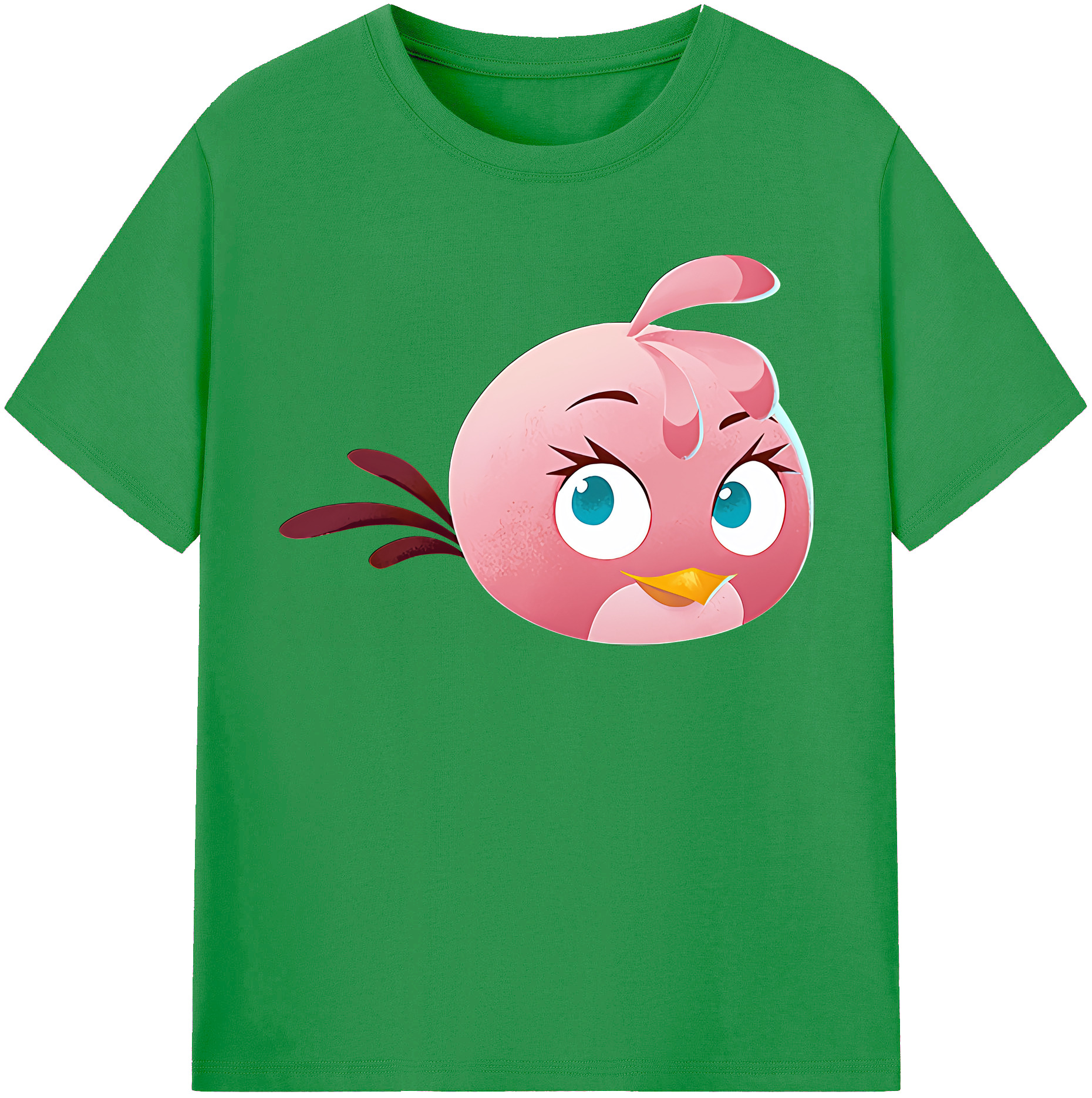 （画像用） Angry Birds アングリーバード レディースカジュアルプリントTシャツ（綿100％）