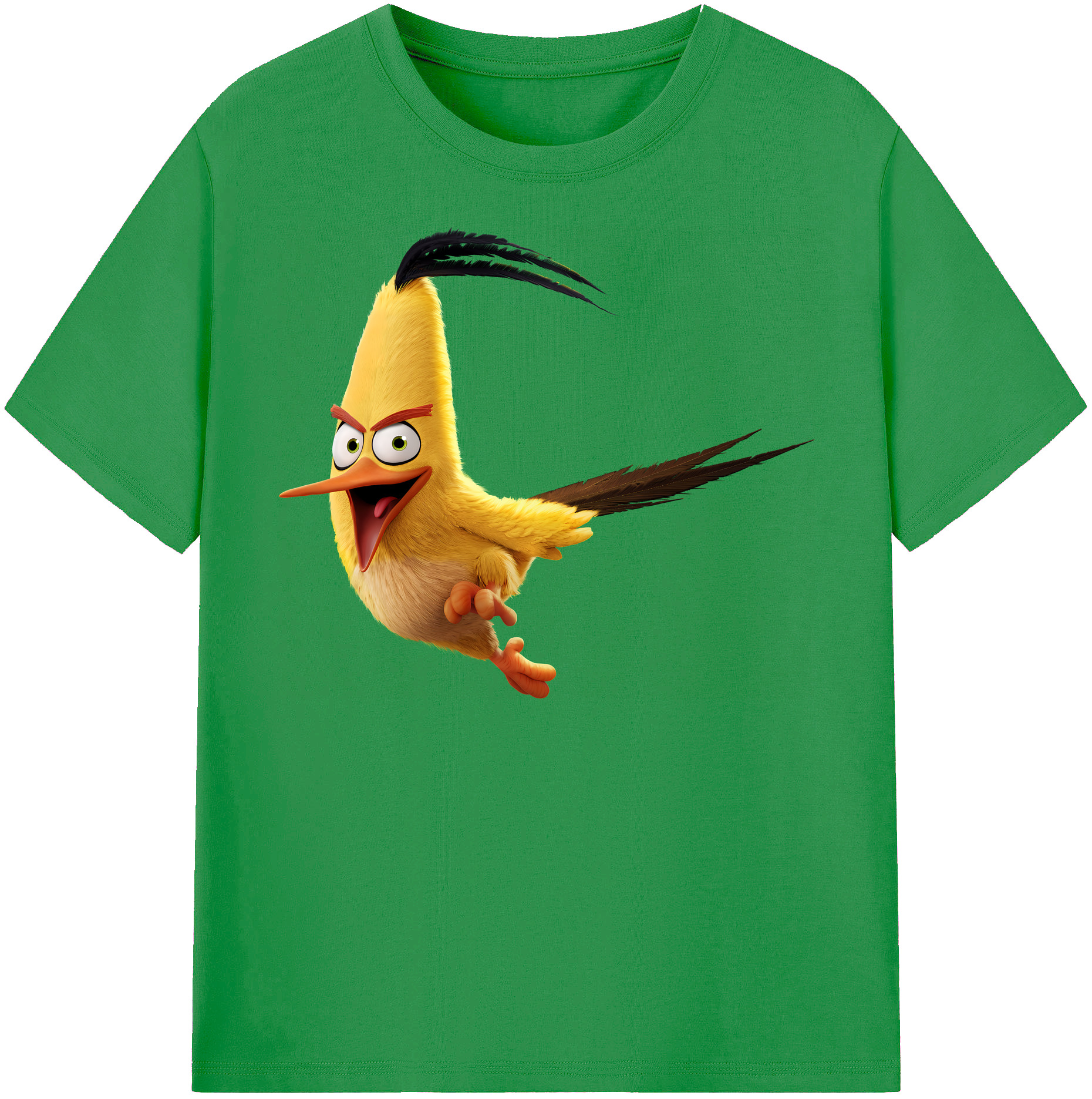 （画像用） Angry Birds アングリーバード レディースカジュアルプリントTシャツ（綿100％）