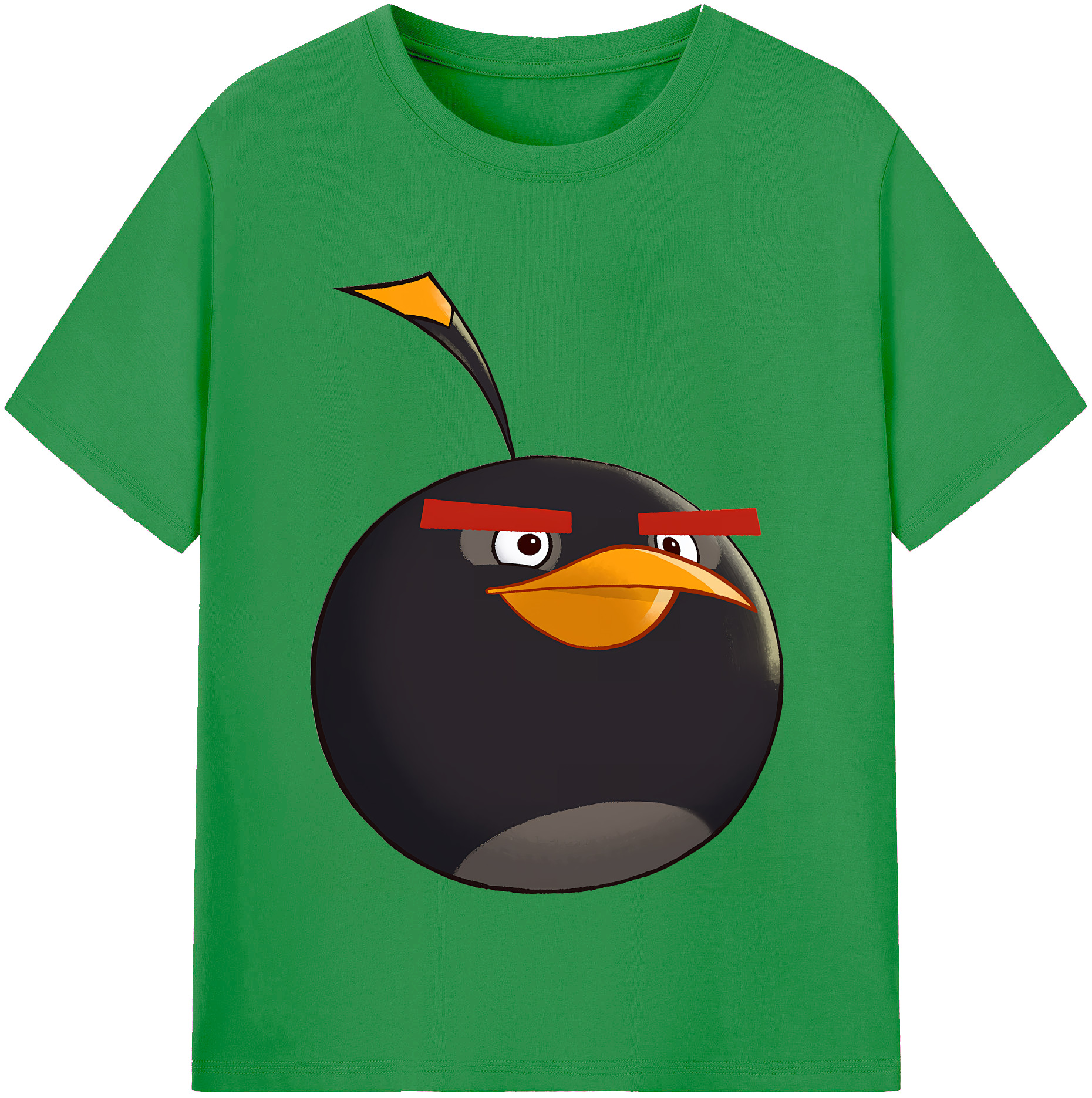 （画像用） Angry Birds アングリーバード レディースカジュアルプリントTシャツ（綿100％）