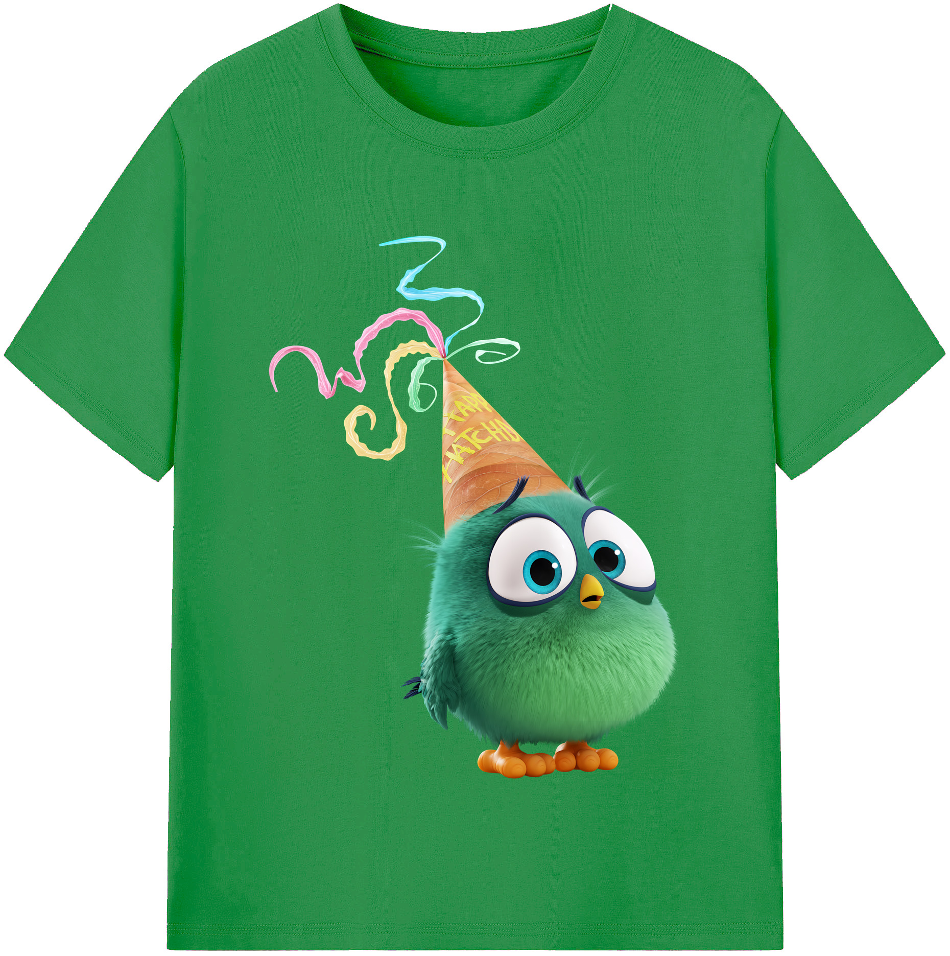 （画像用） Angry Birds アングリーバード レディースカジュアルプリントTシャツ（綿100％）