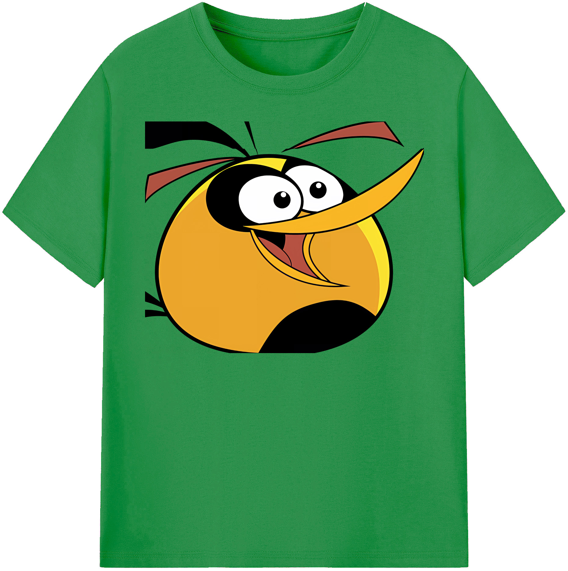 （画像用） Angry Birds アングリーバード レディースカジュアルプリントTシャツ（綿100％）