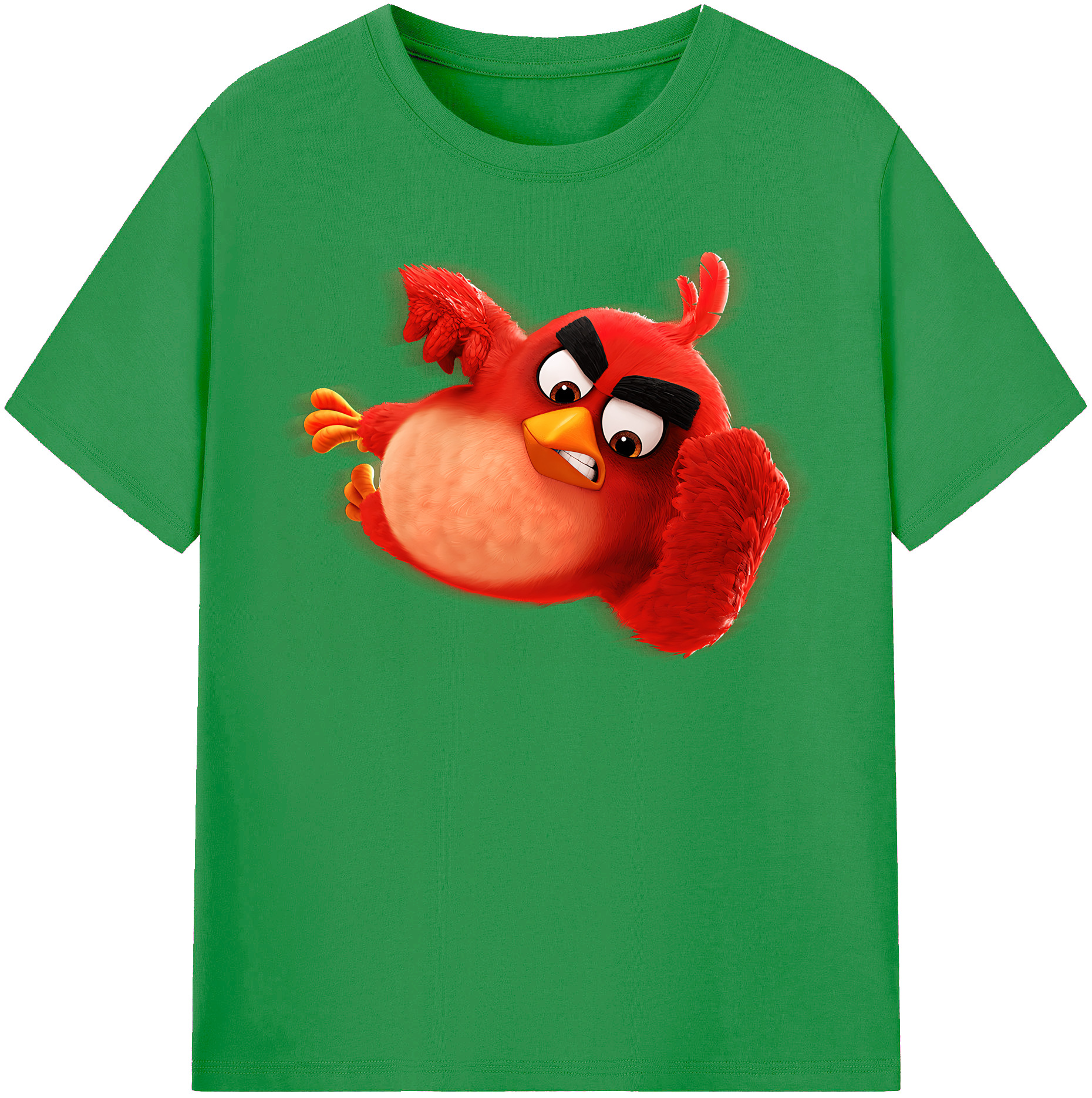 （画像用） Angry Birds アングリーバード レディースカジュアルプリントTシャツ（綿100％）