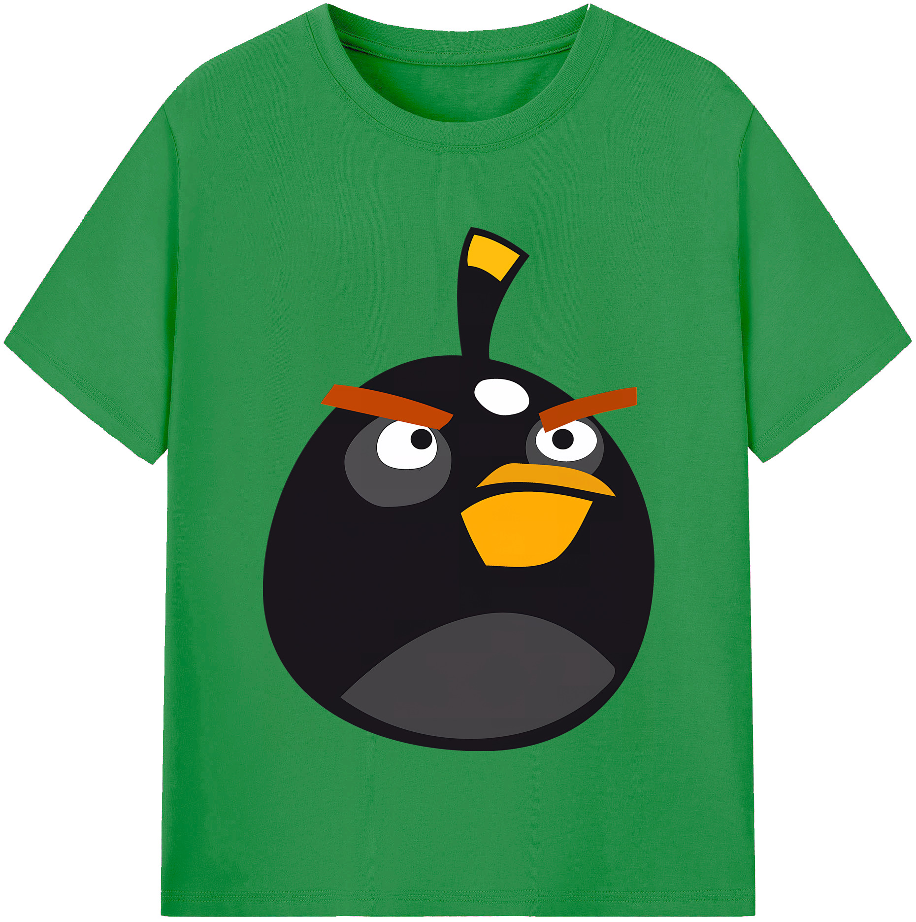 （画像用） Angry Birds アングリーバード レディースカジュアルプリントTシャツ（綿100％）