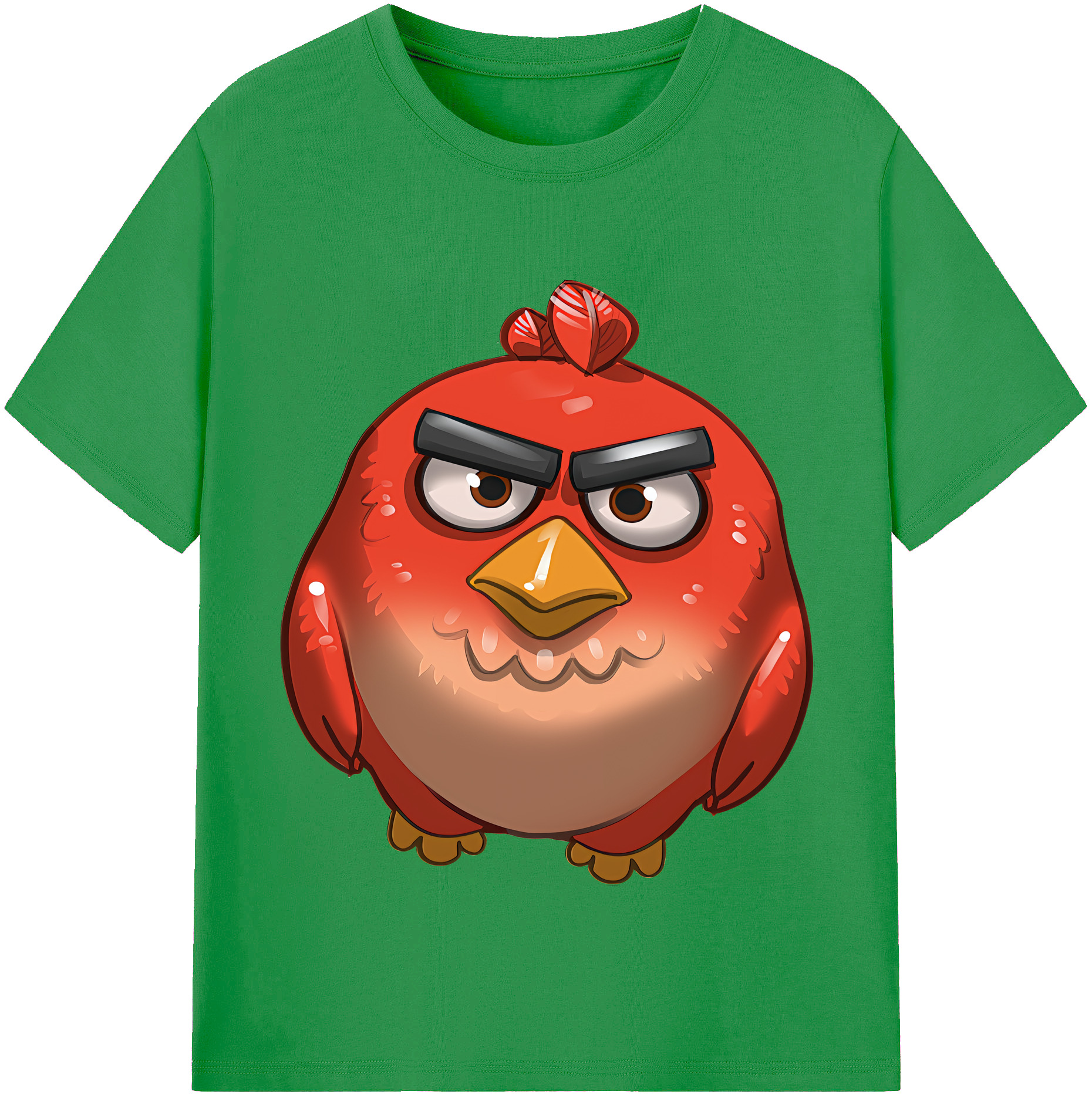 （画像用） Angry Birds アングリーバード レディースカジュアルプリントTシャツ（綿100％）