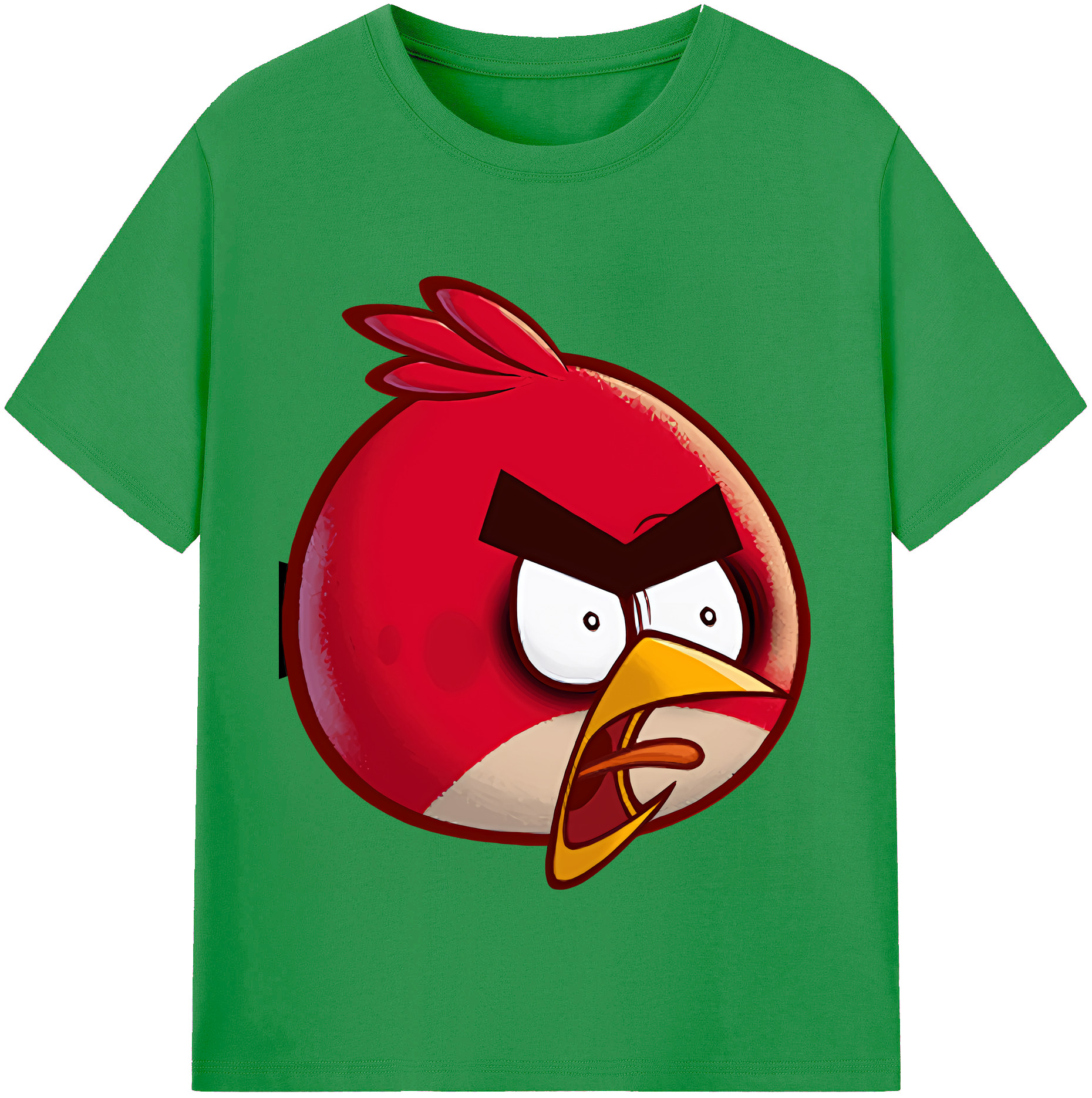 （画像用） Angry Birds アングリーバード レディースカジュアルプリントTシャツ（綿100％）