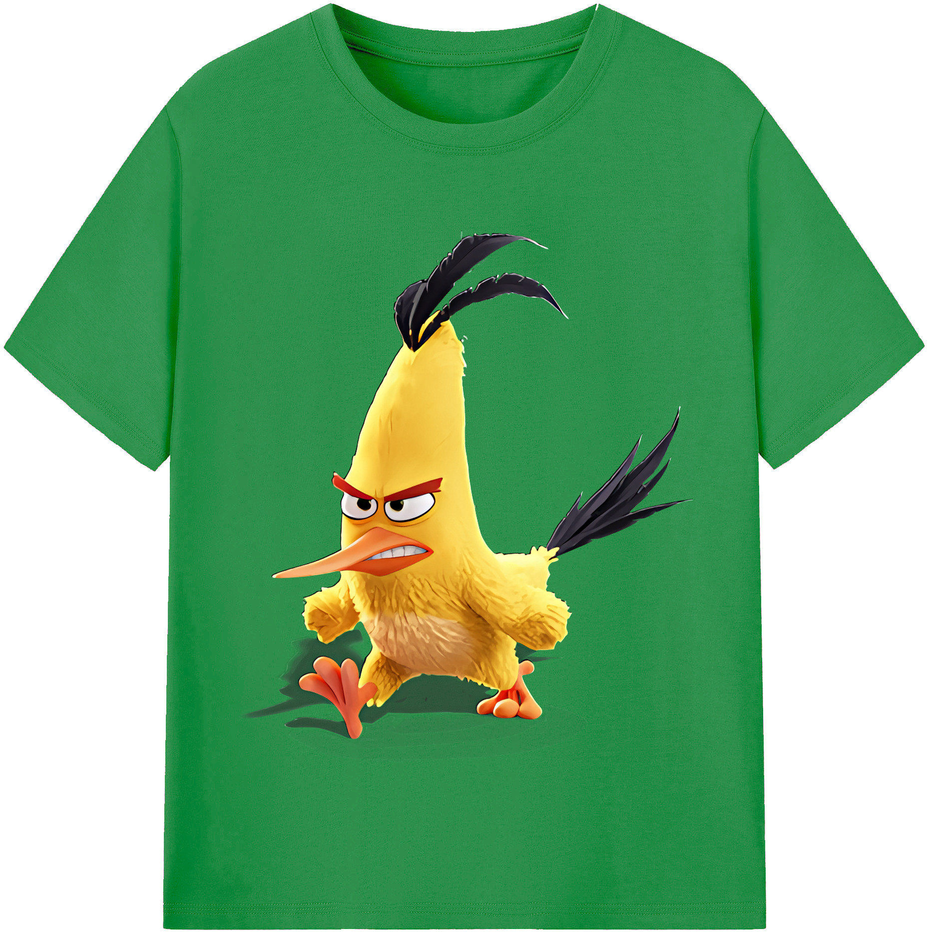 （画像用） Angry Birds アングリーバード レディースカジュアルプリントTシャツ（綿100％）