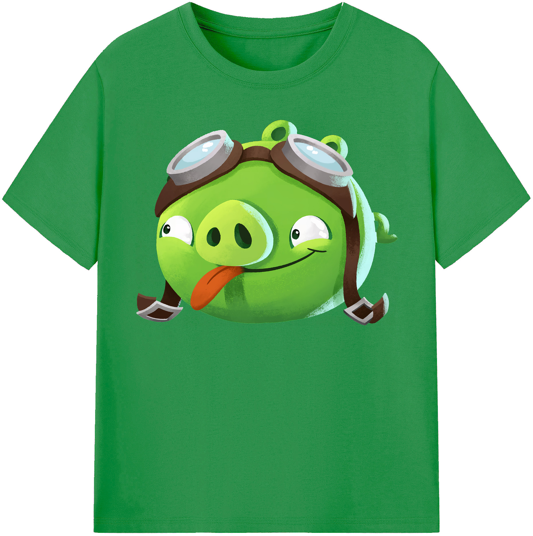 （画像用） Angry Birds アングリーバード レディースカジュアルプリントTシャツ（綿100％）