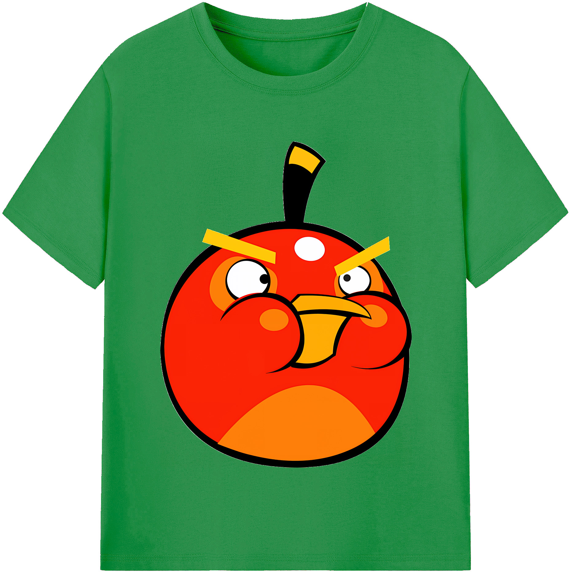 （画像用） Angry Birds アングリーバード レディースカジュアルプリントTシャツ（綿100％）