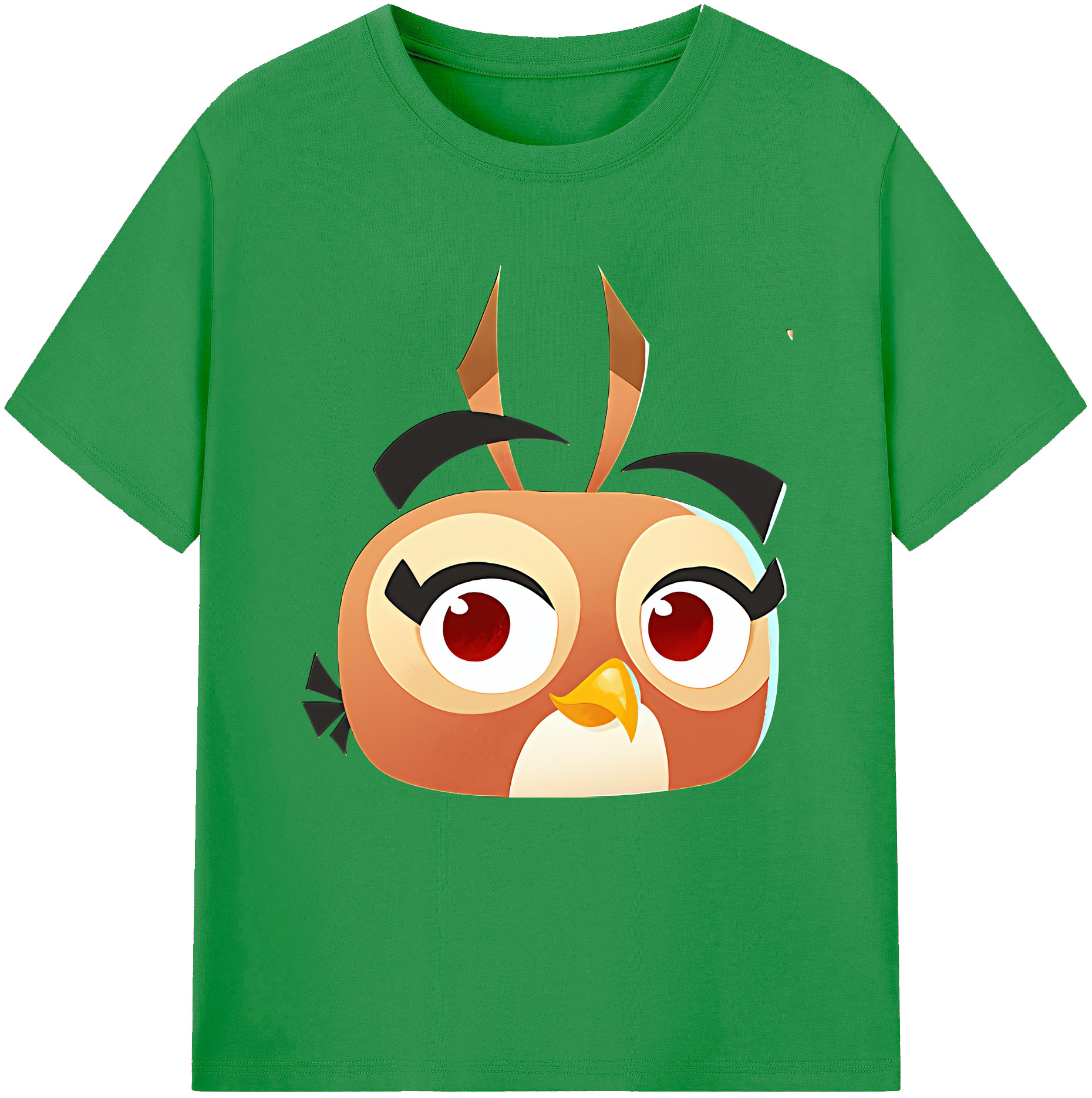 （画像用） Angry Birds アングリーバード レディースカジュアルプリントTシャツ（綿100％）