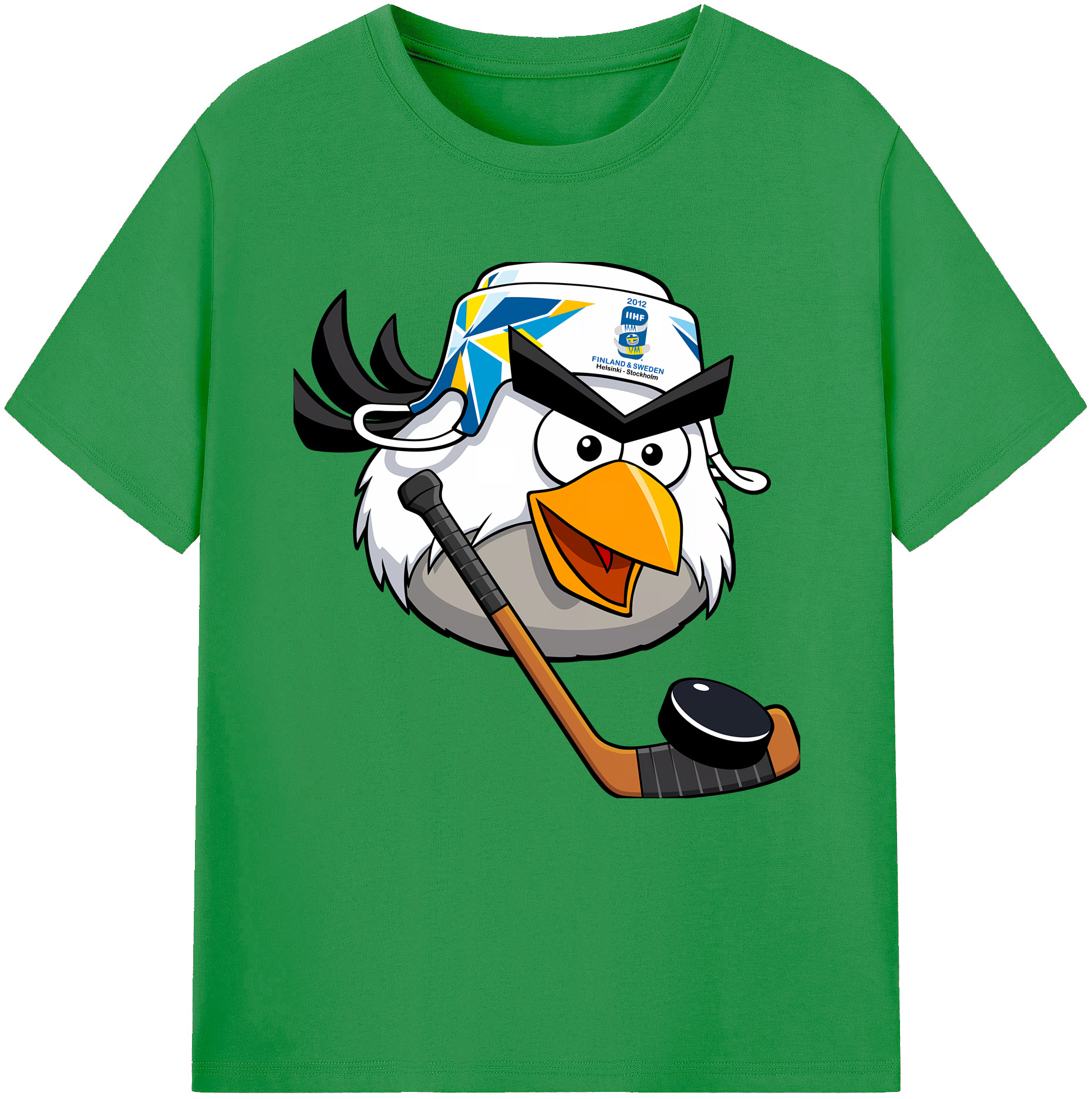 （画像用） Angry Birds アングリーバード レディースカジュアルプリントTシャツ（綿100％）