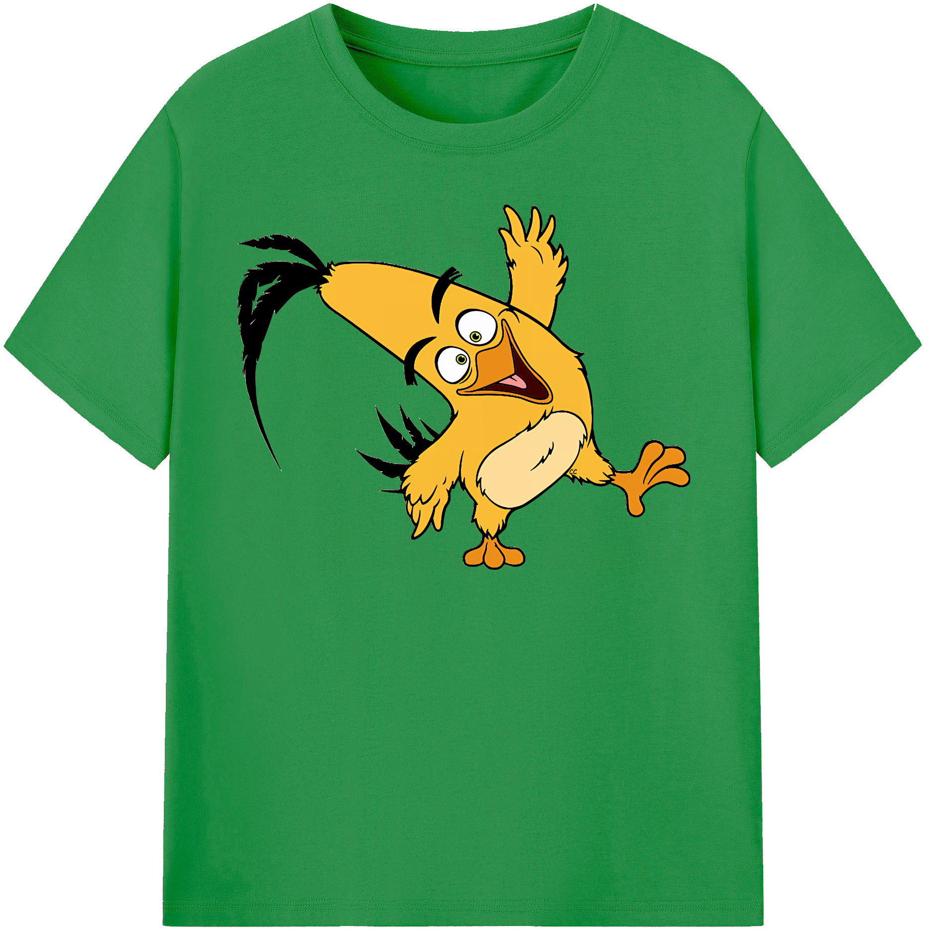 （画像用） Angry Birds アングリーバード レディースカジュアルプリントTシャツ（綿100％）