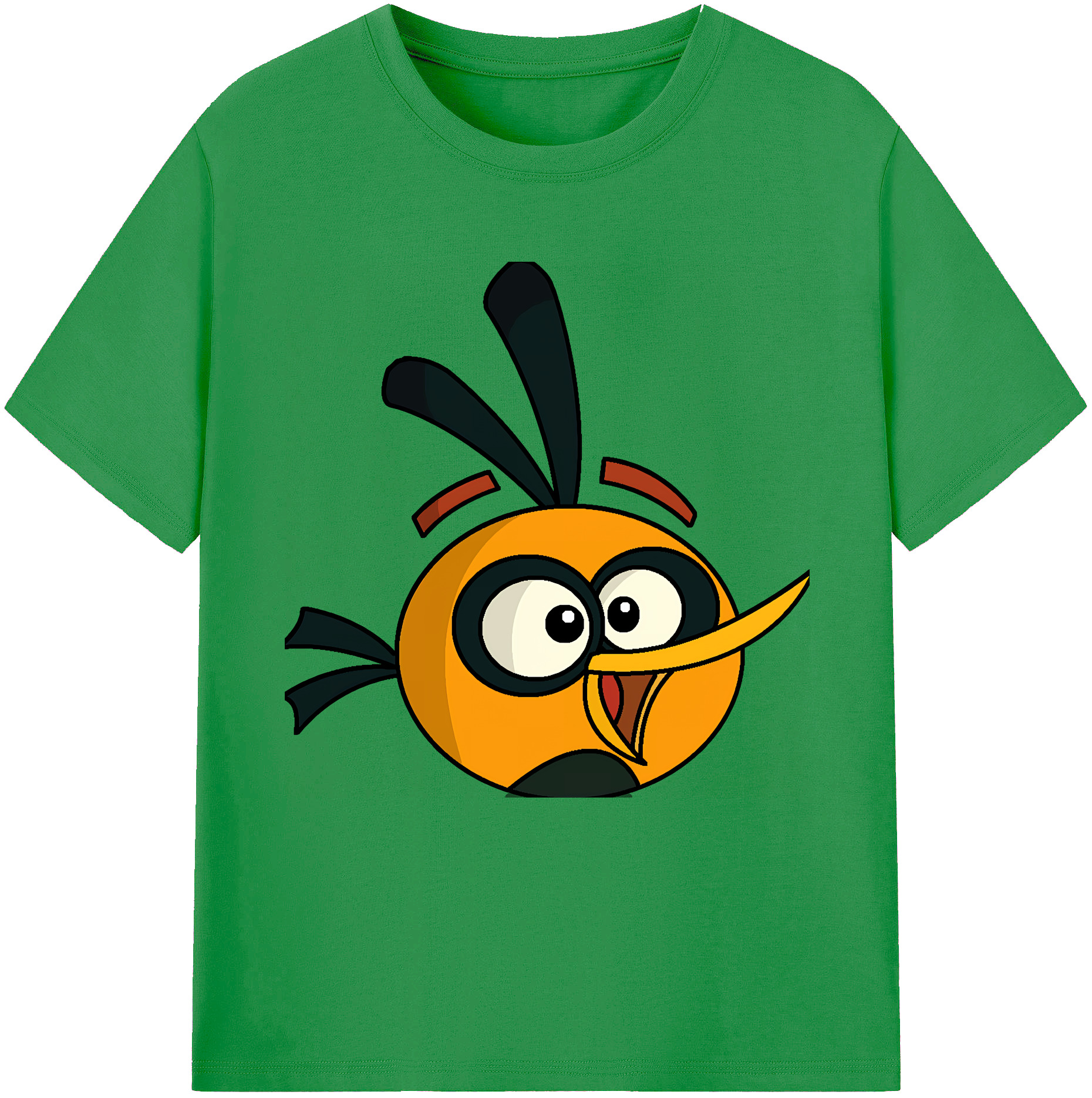 （画像用） Angry Birds アングリーバード レディースカジュアルプリントTシャツ（綿100％）