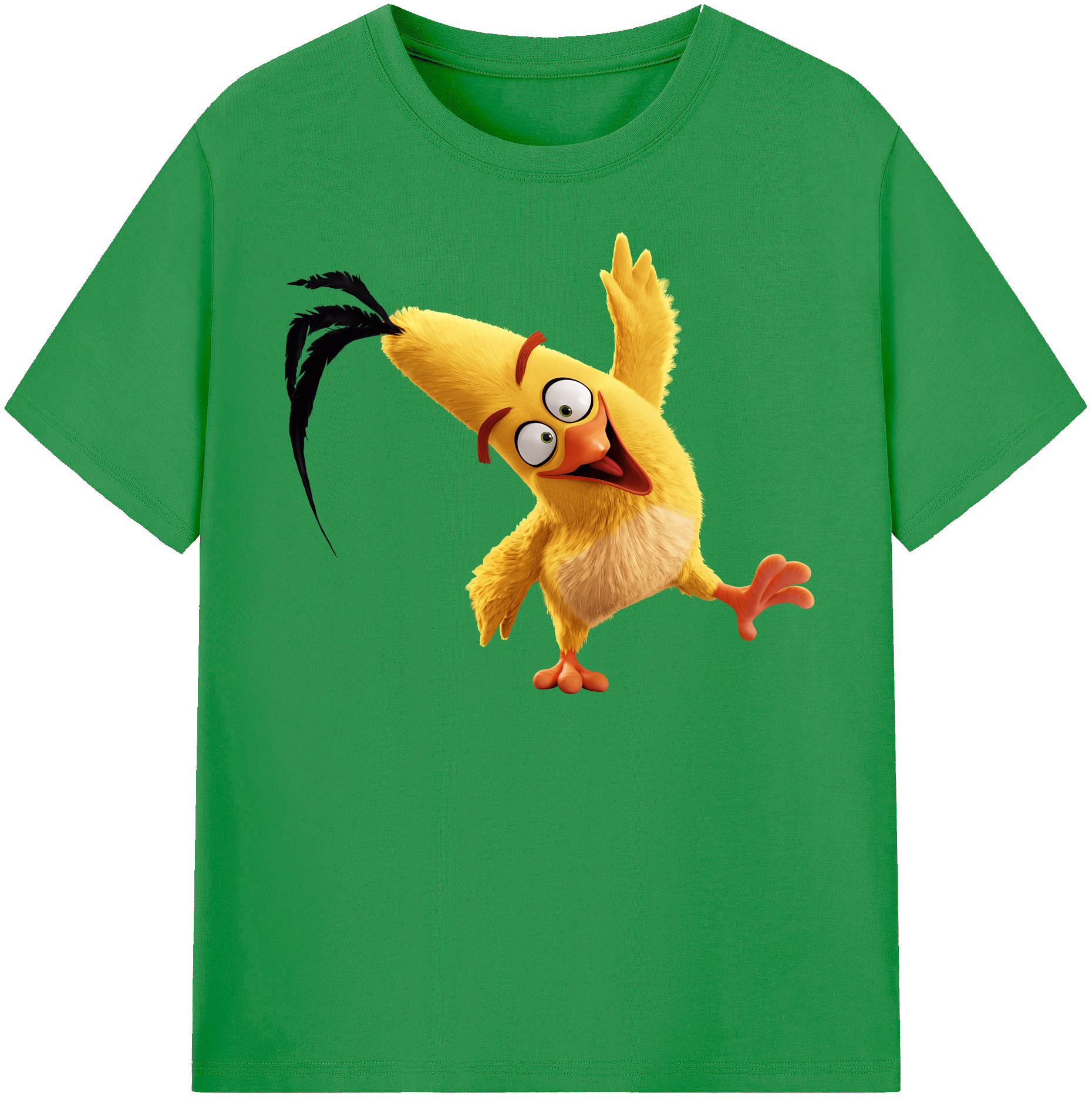 （画像用） Angry Birds アングリーバード レディースカジュアルプリントTシャツ（綿100％）